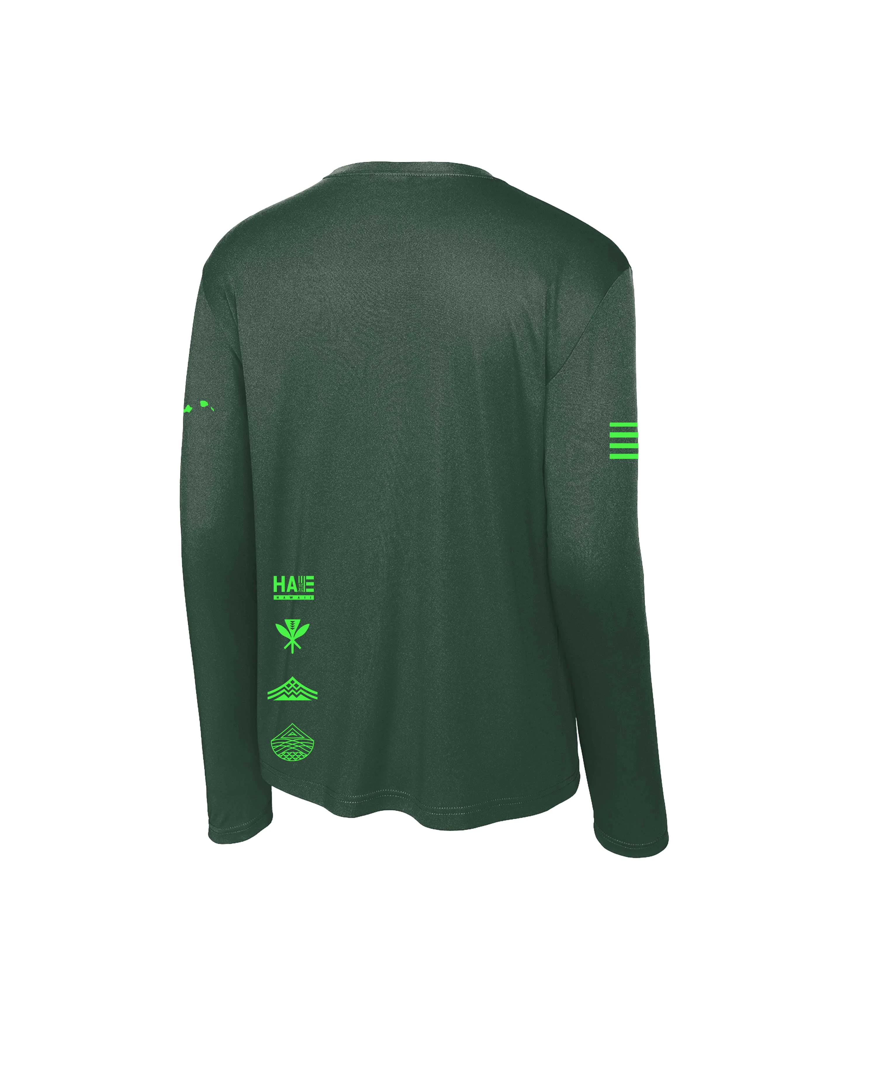 Aloha 'Āina Longsleeve Drifit Forest Green - Image 4