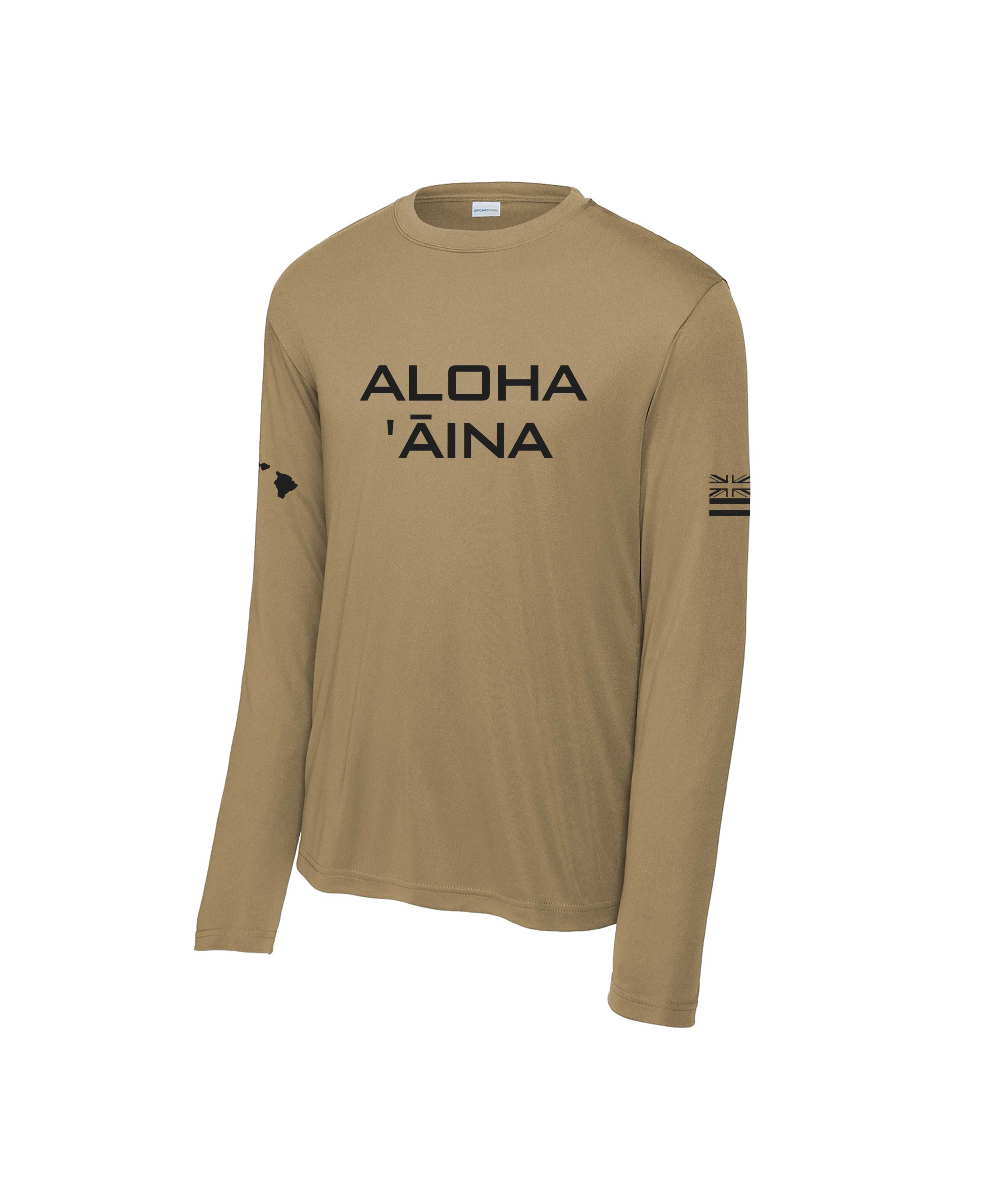 Aloha 'Āina Longsleeve Drifit Coyote Brown - Image 3