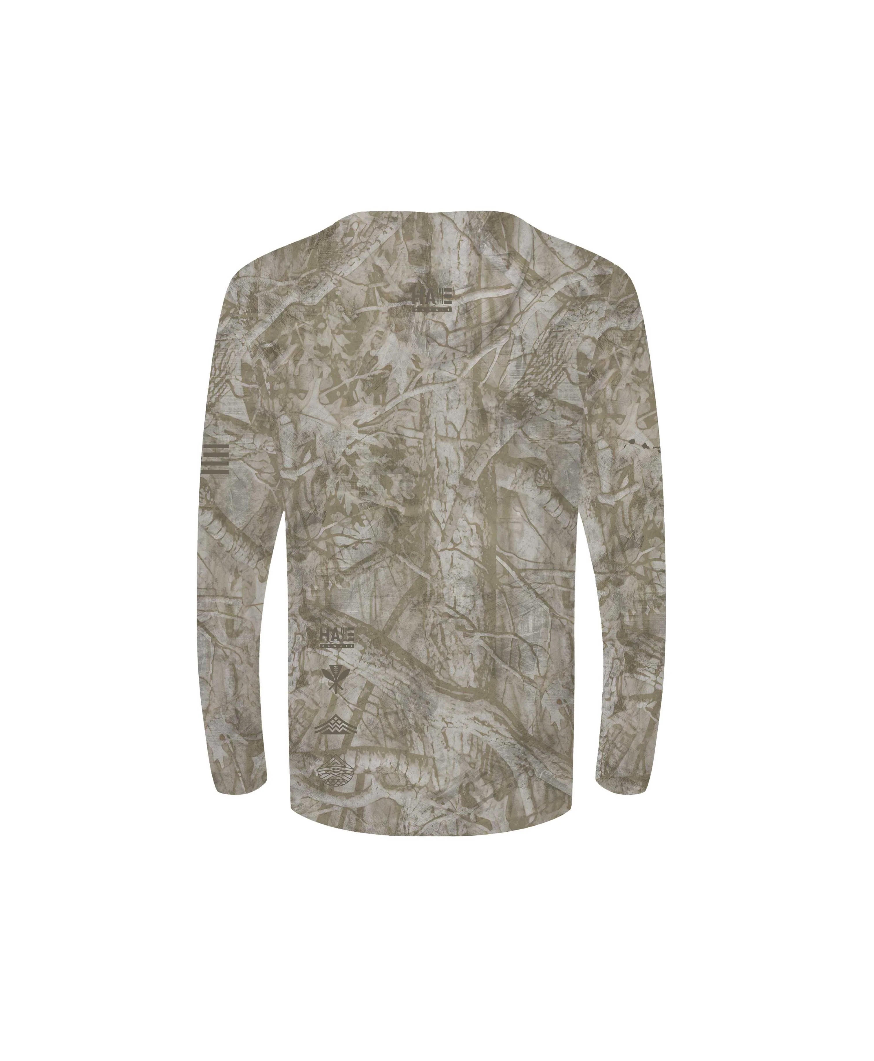 Aloha Aina Brown Camo Youth Hooded Long Sleeve Drifit - Image 3