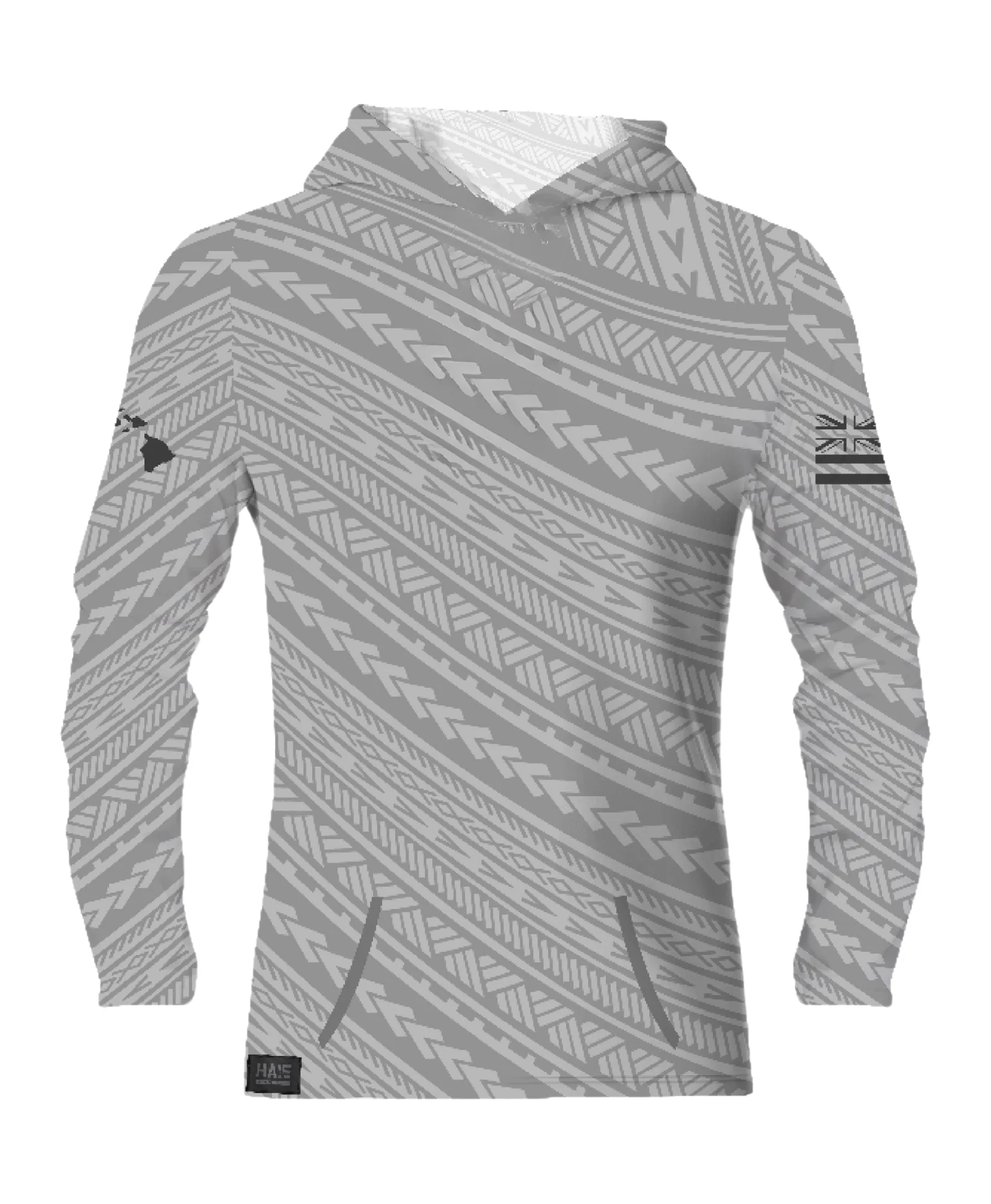 Kakau Gray Sublimated Hooded Long Sleeve Drifit - Image 4