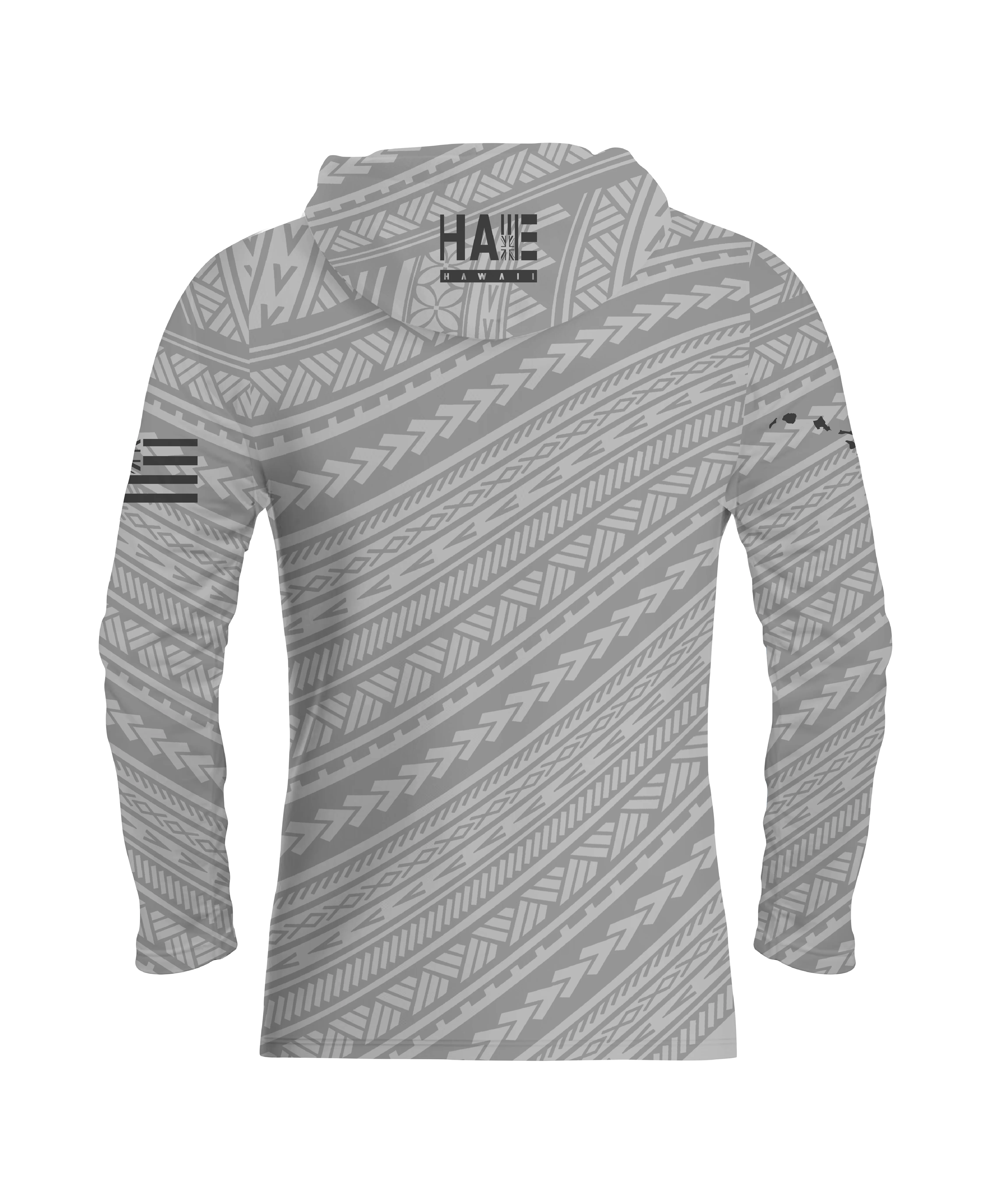 Kakau Gray Sublimated Hooded Long Sleeve Drifit - Image 5