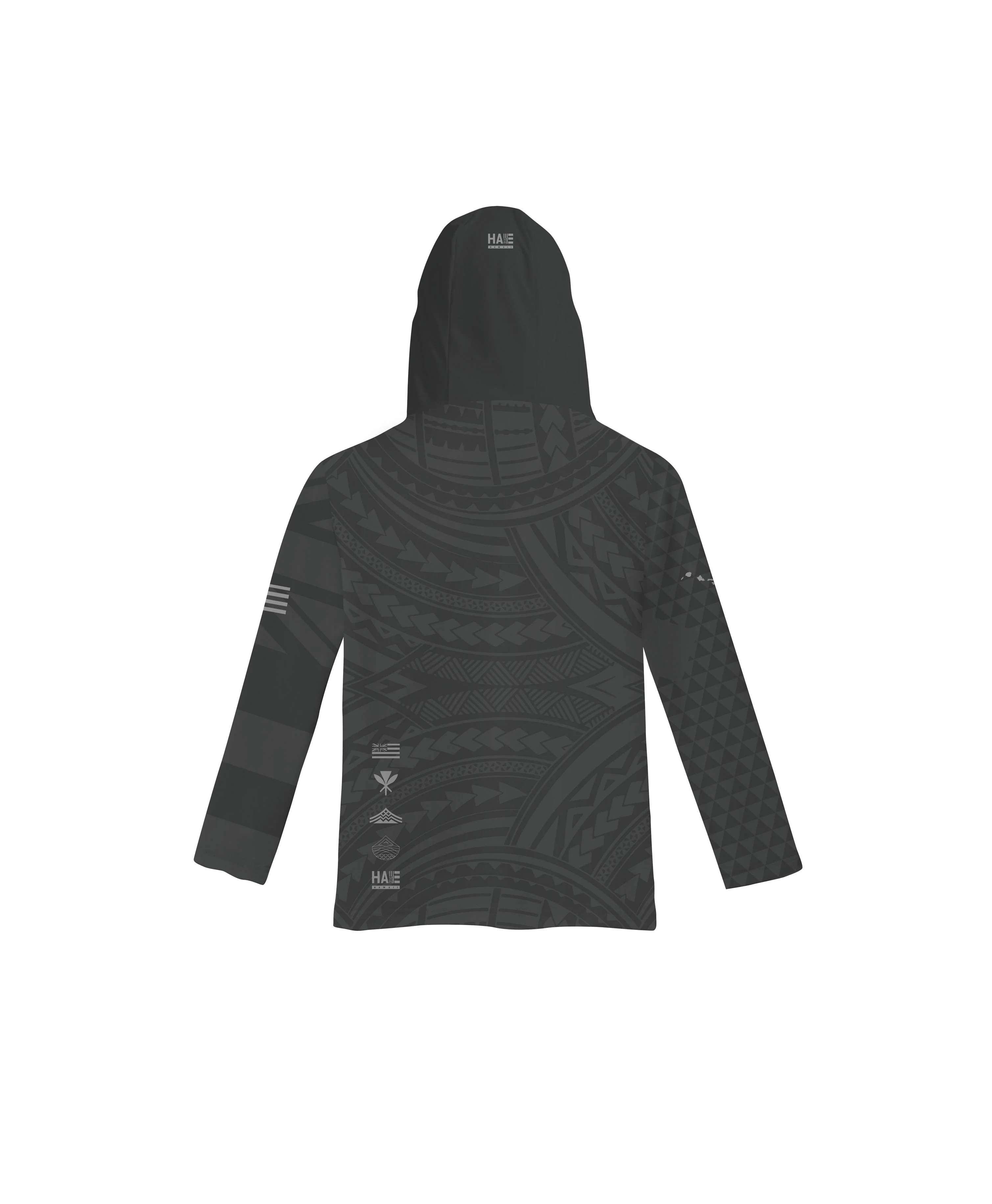 Aloha Aina Gray Toddler Hooded Long Sleeve Drifit - Image 2