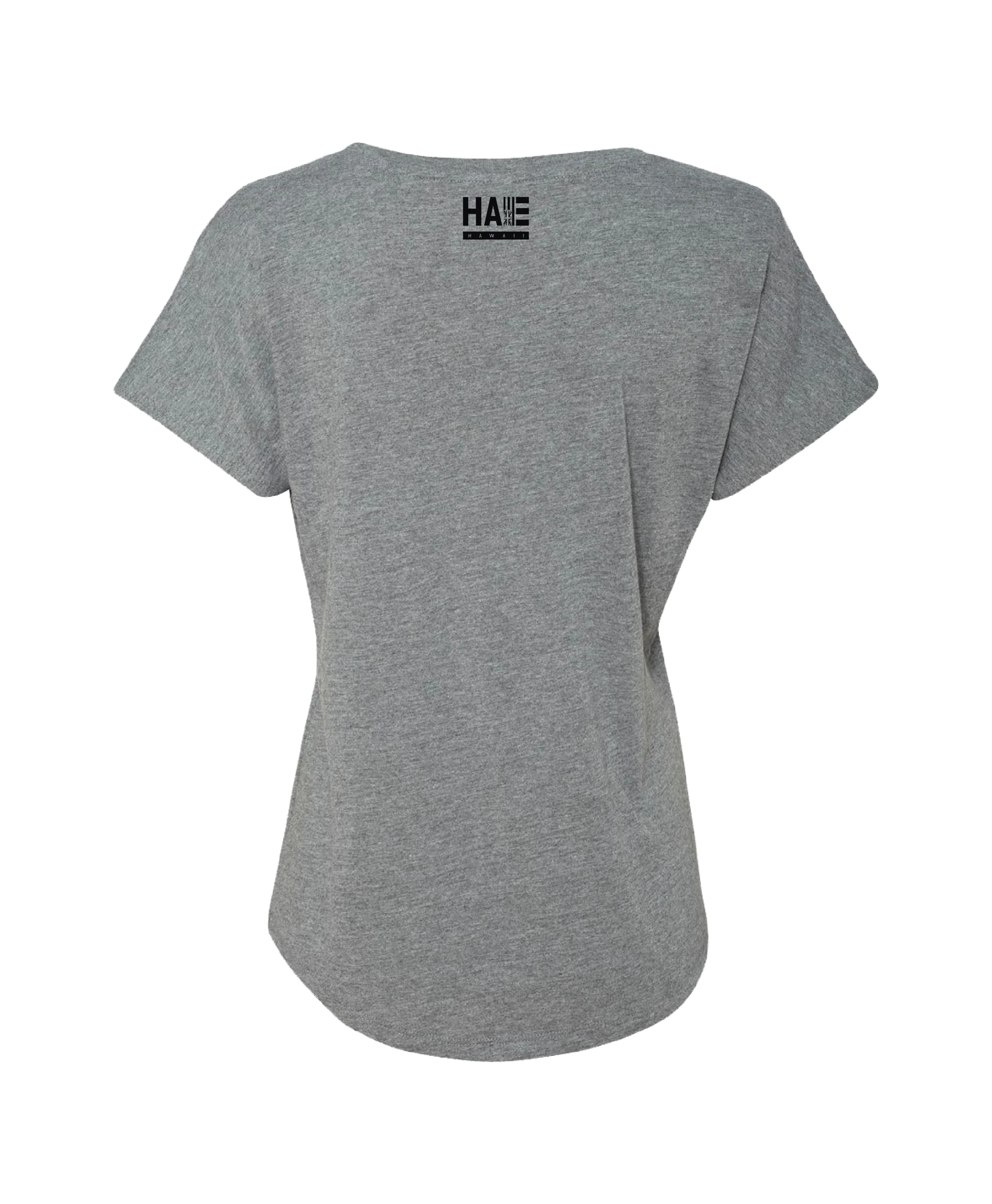 E Ola Mau Ka 'Õlelo Hawai'i Gray Wahine Dolman - Image 2