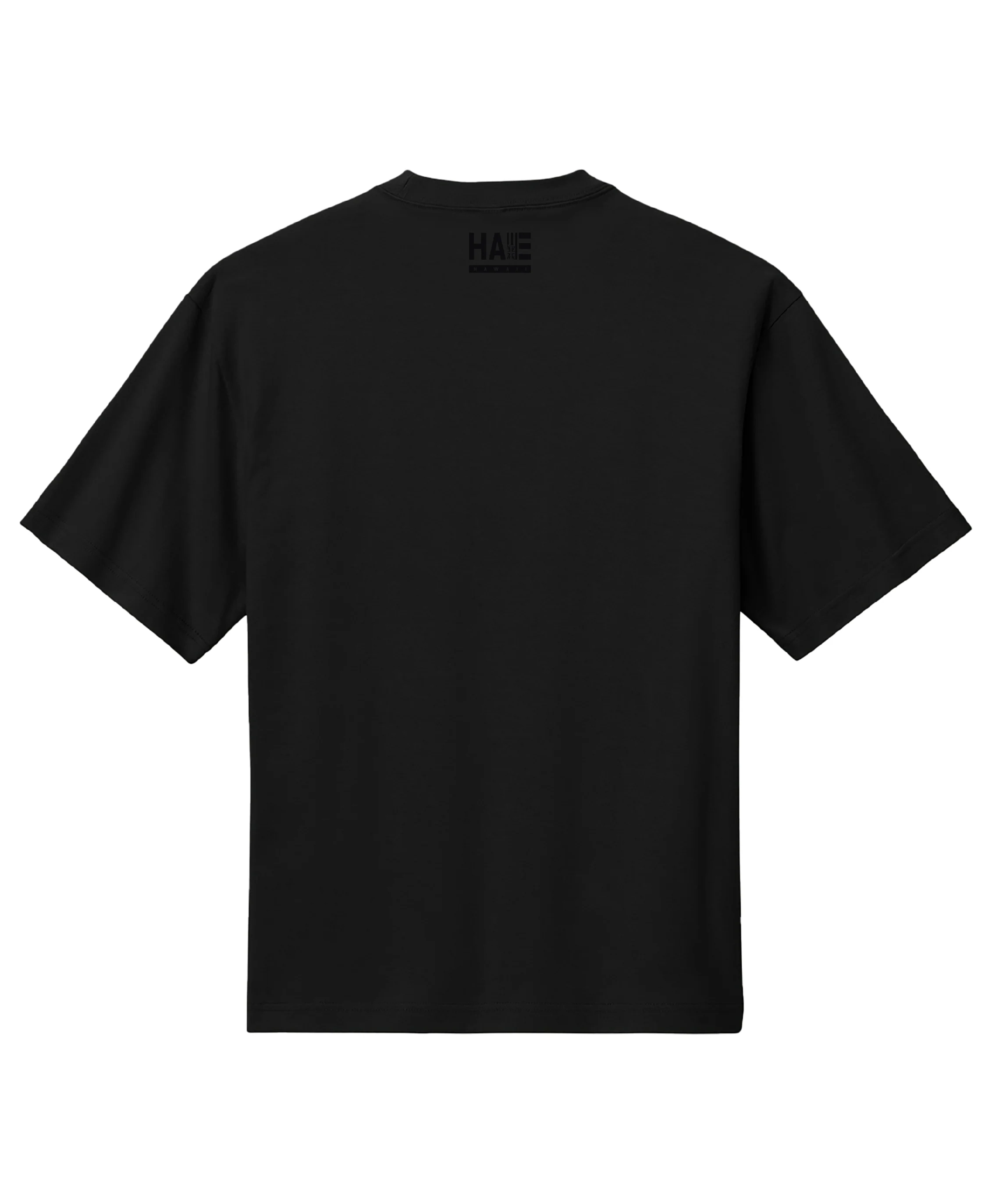 Hae Ulana Black on Black Drop Shoulder T-Shirt - Image 3