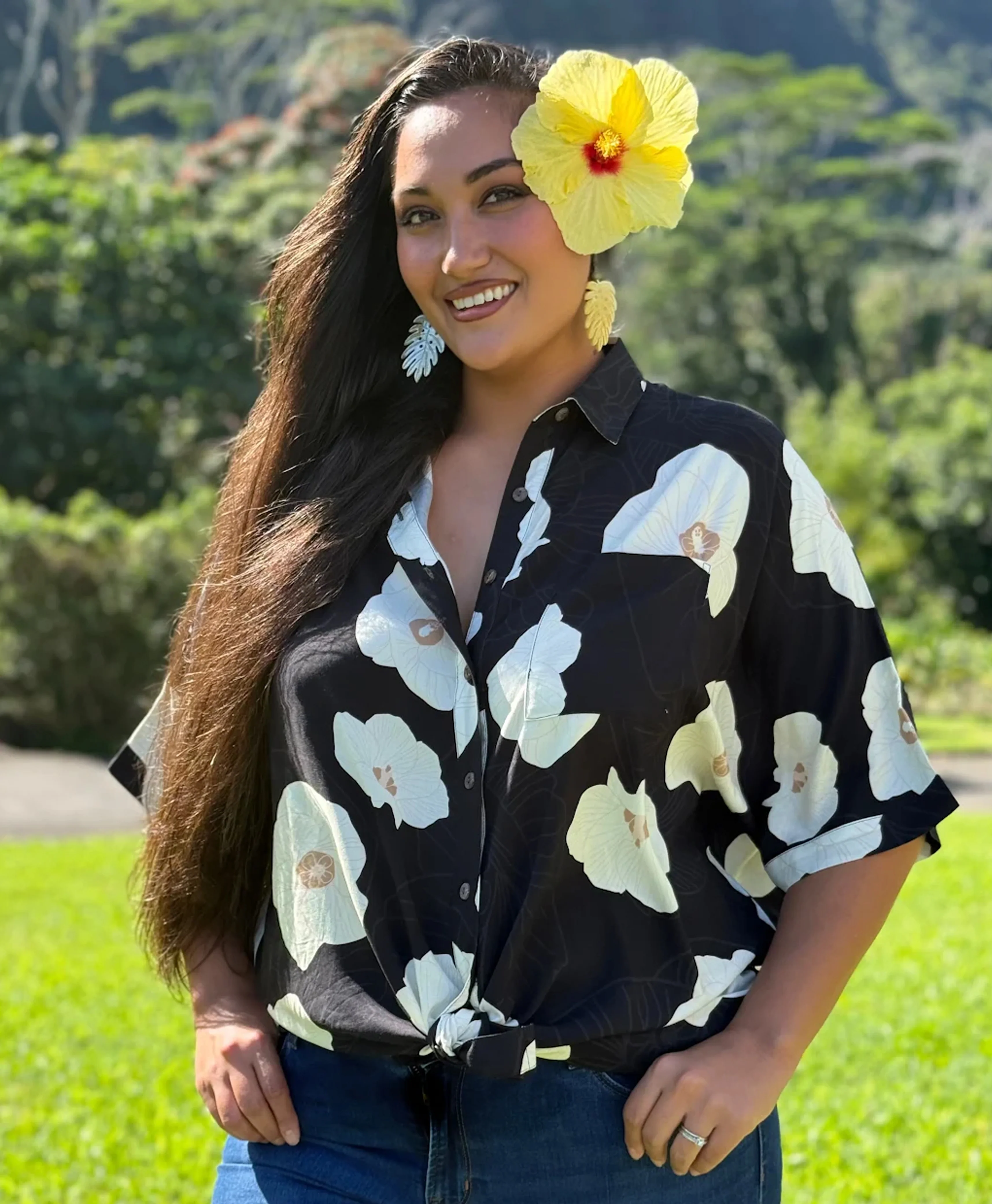 Hau Wailea Blouse Konane - Image 3
