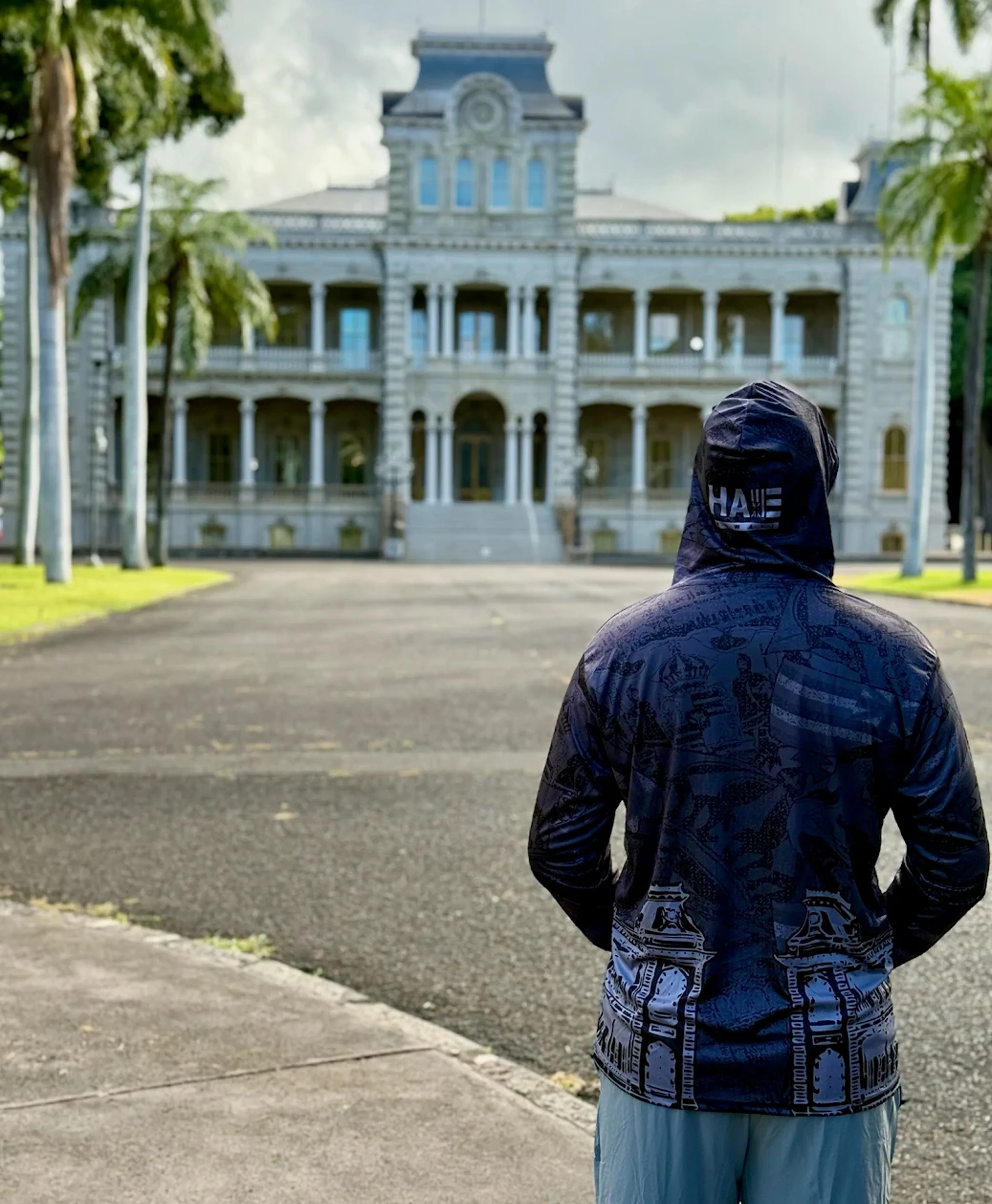 'Iolani Palace Collab Hooded Longsleeve Drifit - Image 3