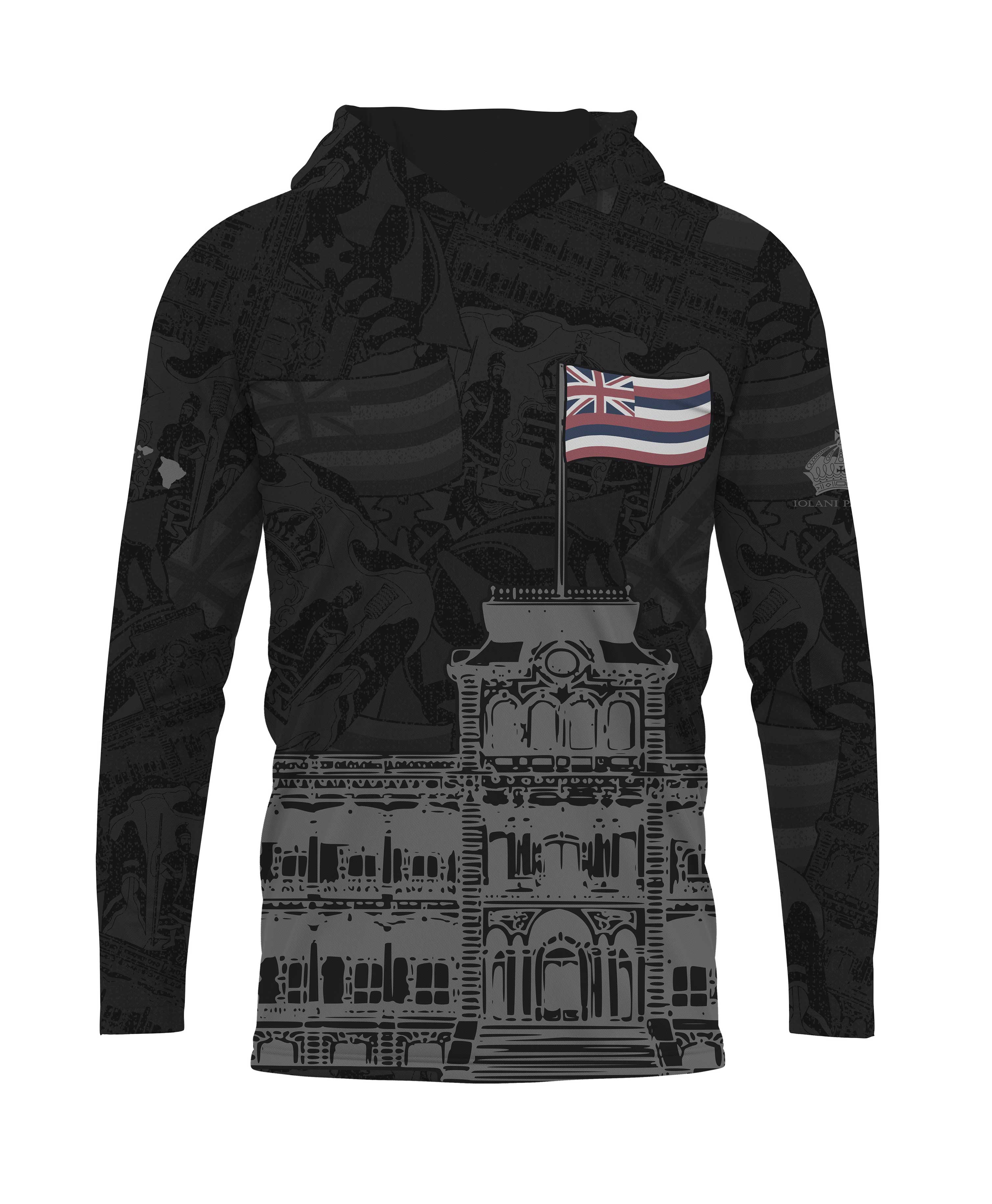 'Iolani Palace Collab Hooded Longsleeve Drifit - Image 4
