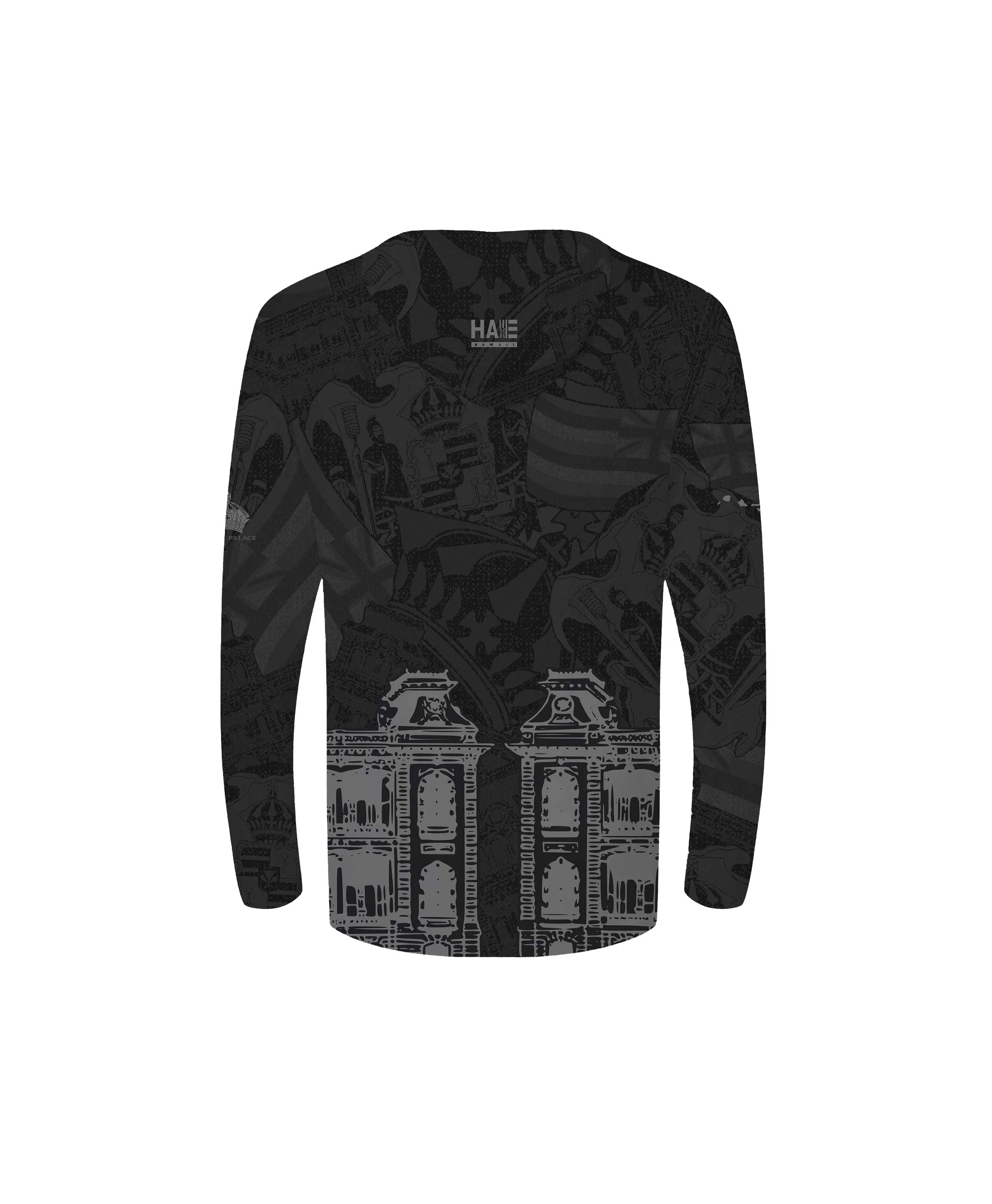 'Iolani Palace Collab Youth Hooded Longsleeve Drifit - Image 2
