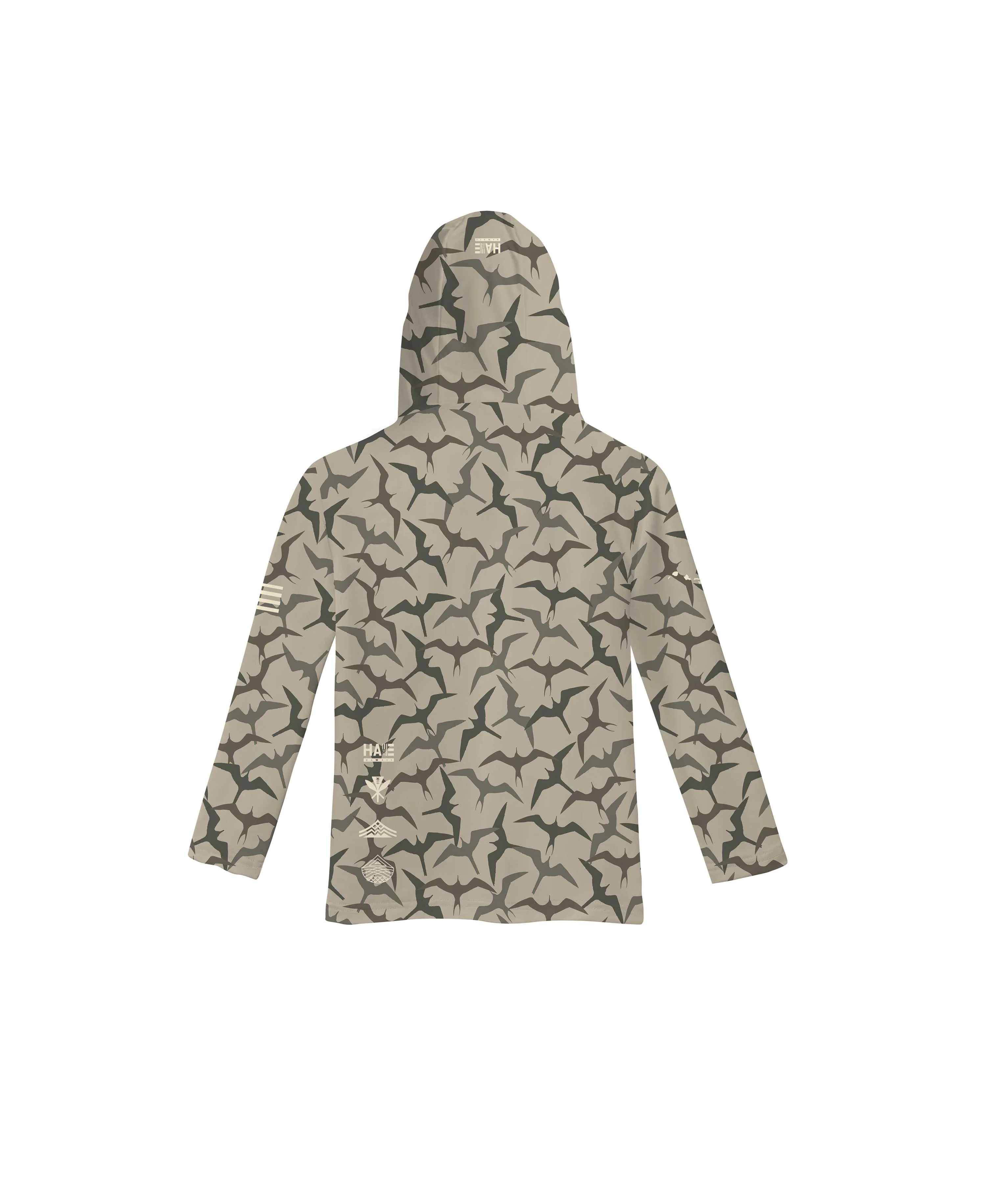 Aloha Aina Iwa Bird Camo Toddler Hooded Long Sleeve Drifit - Image 2