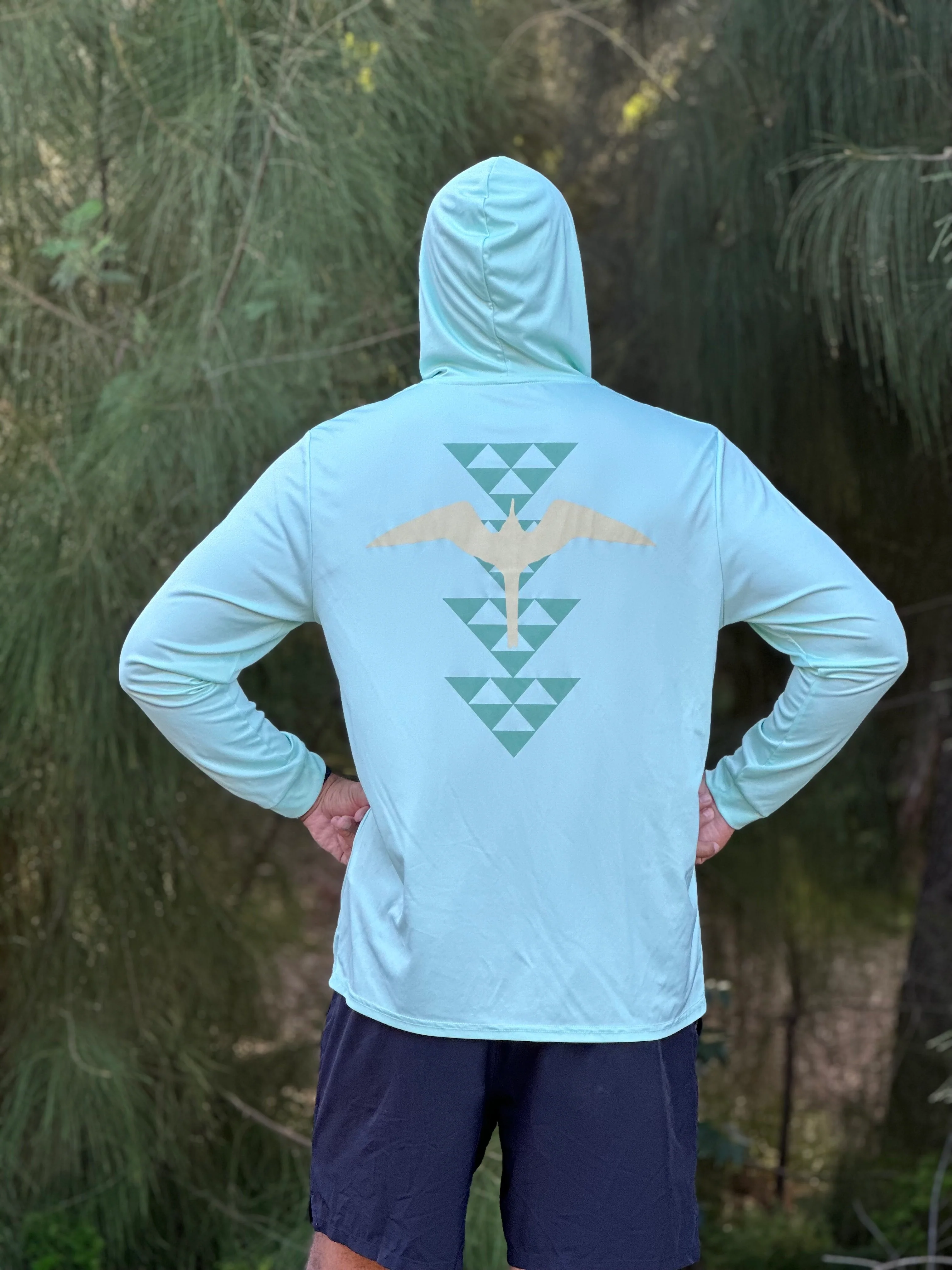 'Iwa Birds Hooded Longsleeve Drifit Mint - Image 2