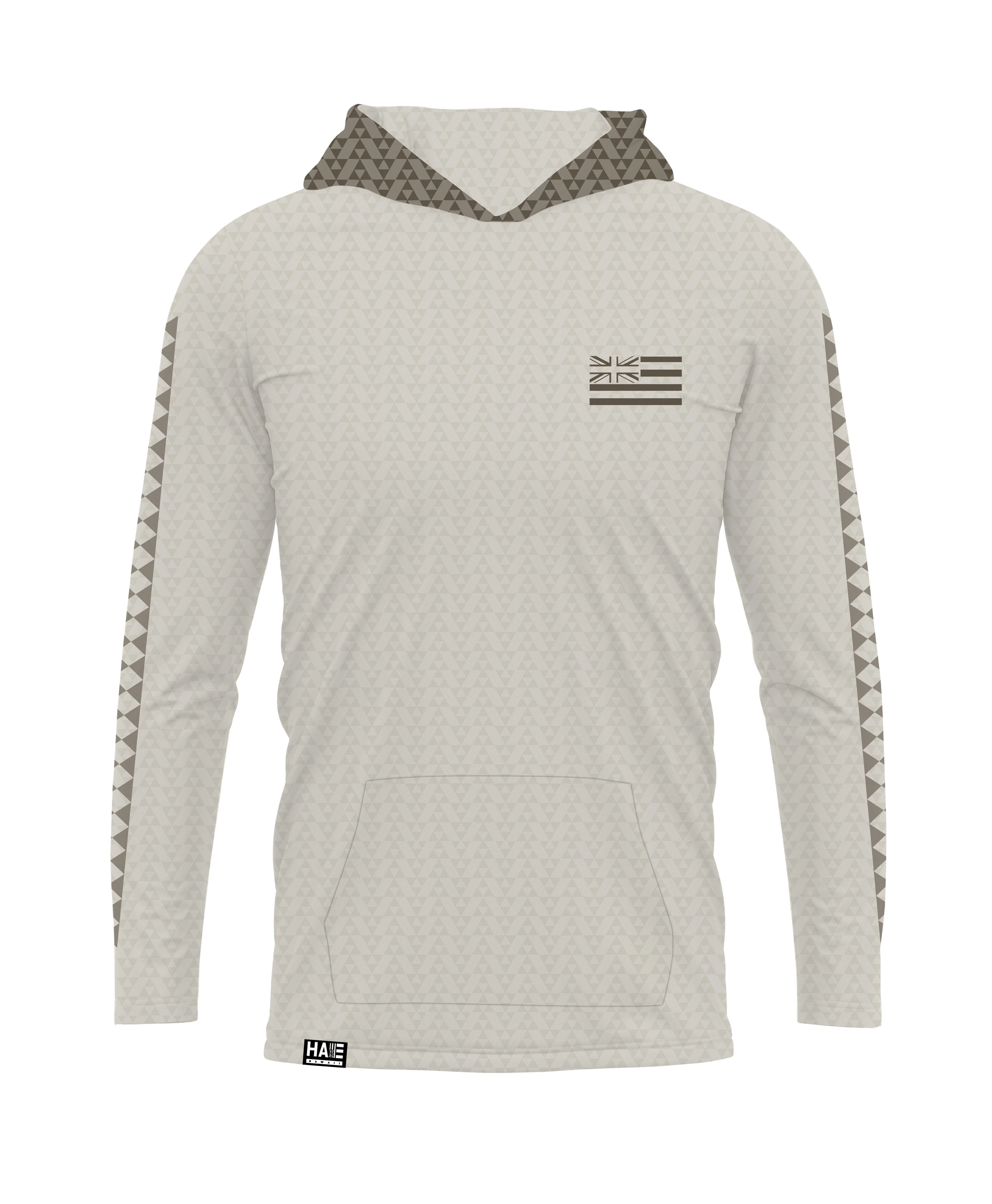 'Iwa Triangles Hooded Long Sleeve Drifit Sandy