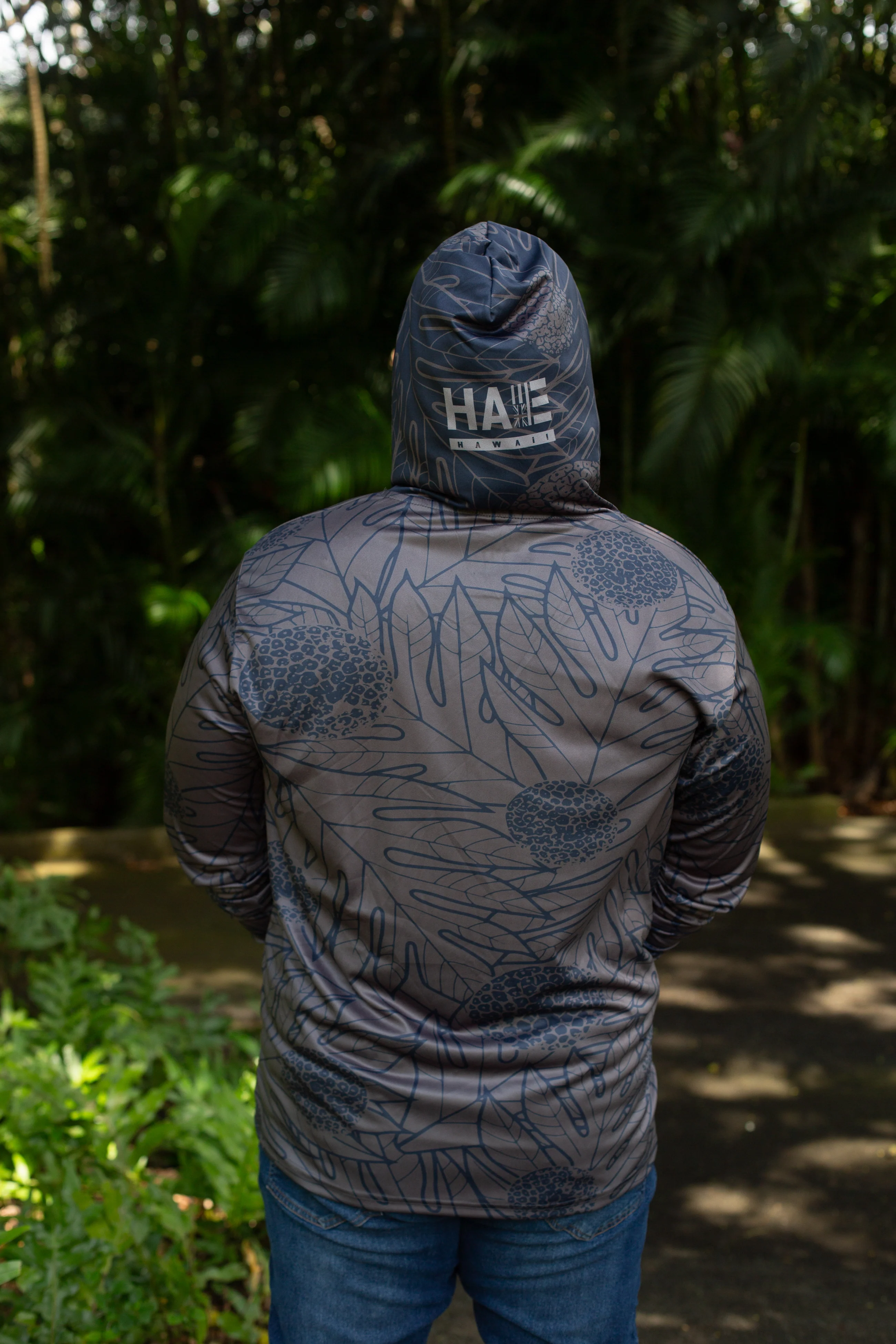 Ulu Hooded Longsleeve Drifit Gray - Image 2