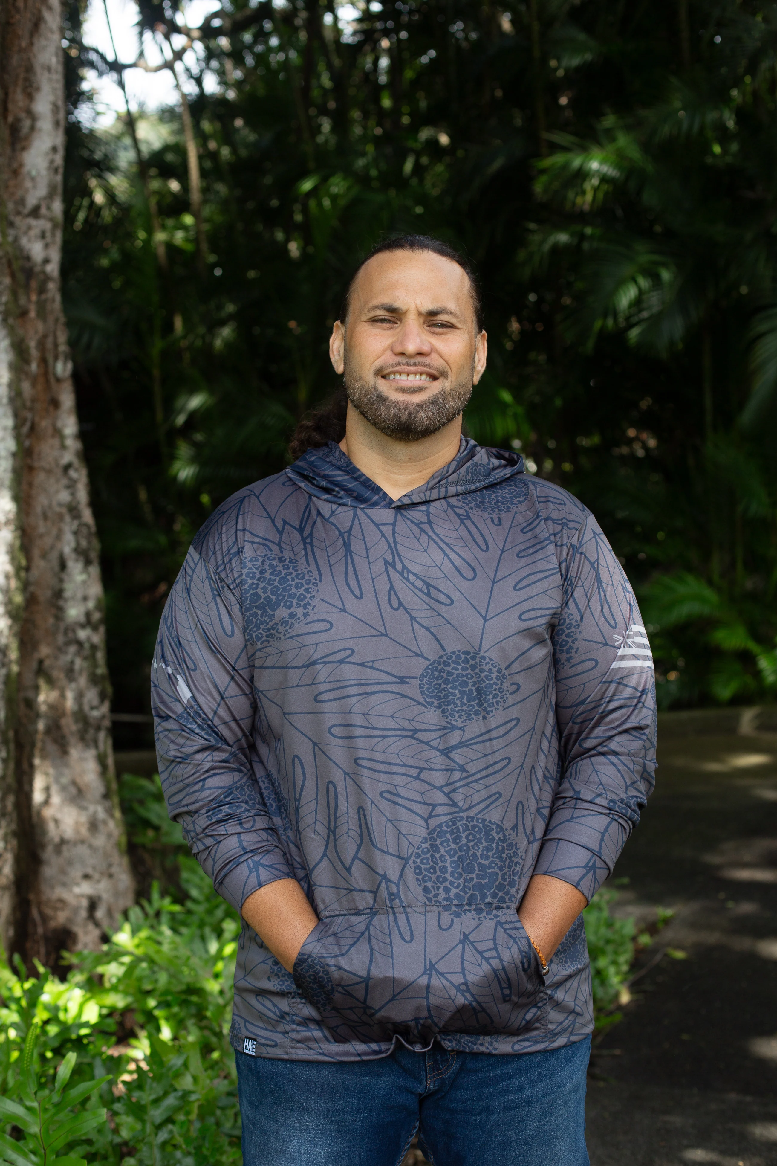 Ulu Hooded Longsleeve Drifit Gray - Image 3
