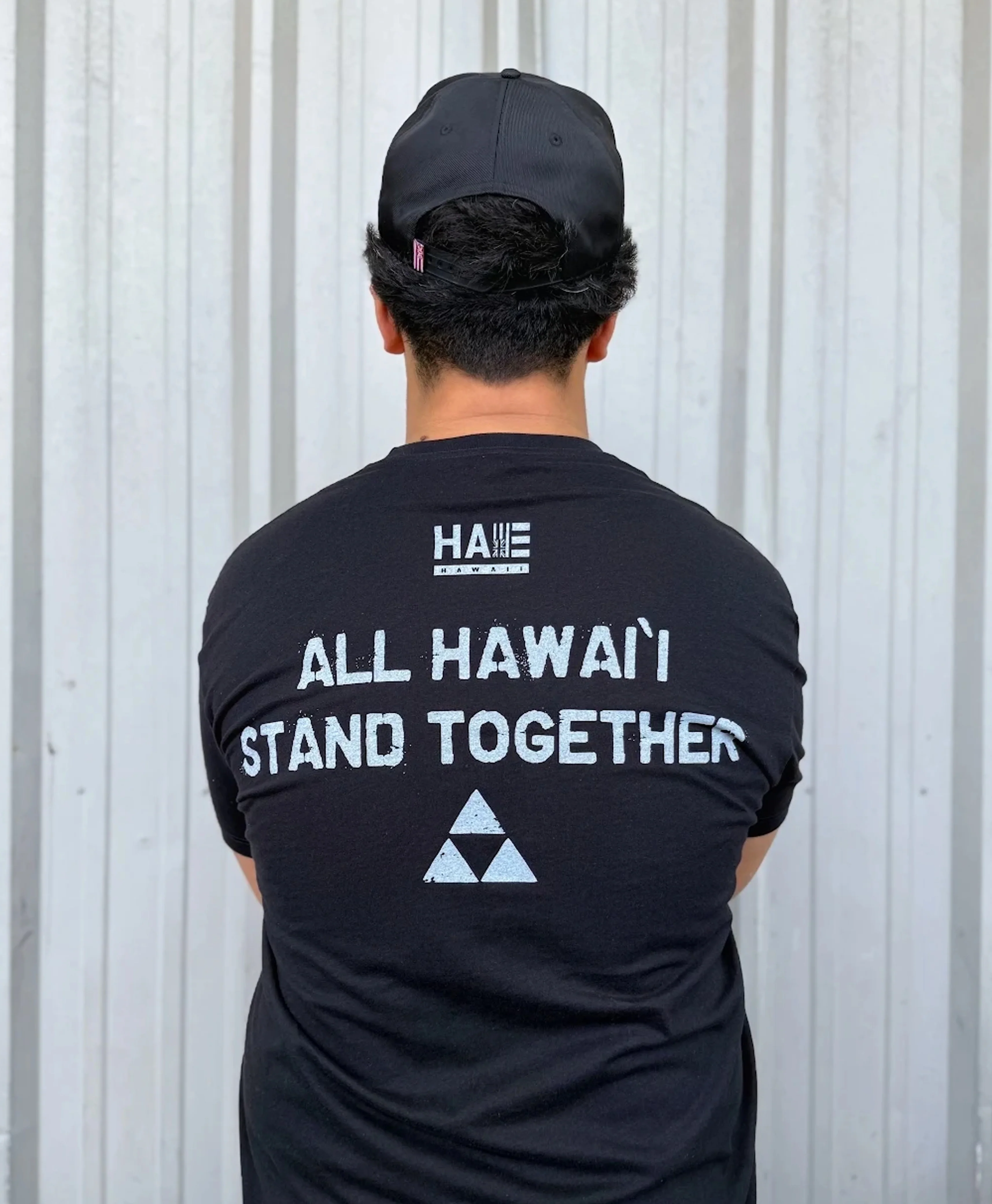 Hawaii Stands Together T-Shirt in Black - Image 2