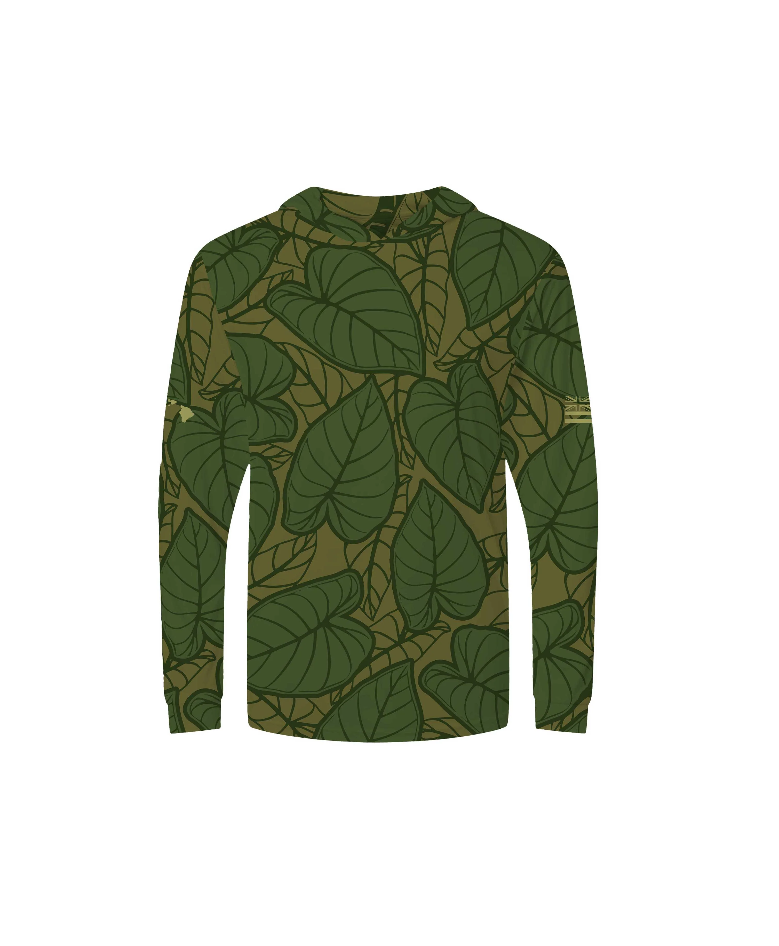 Kalo Patch Brown Youth Hooded Longsleeve Drifit - Image 2