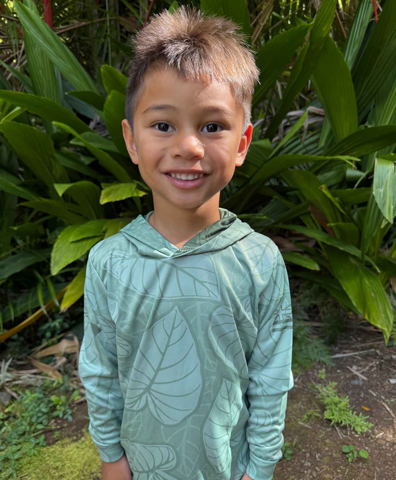 Kalo Patch Green Toddler Hooded Longsleeve Drifit - Image 2