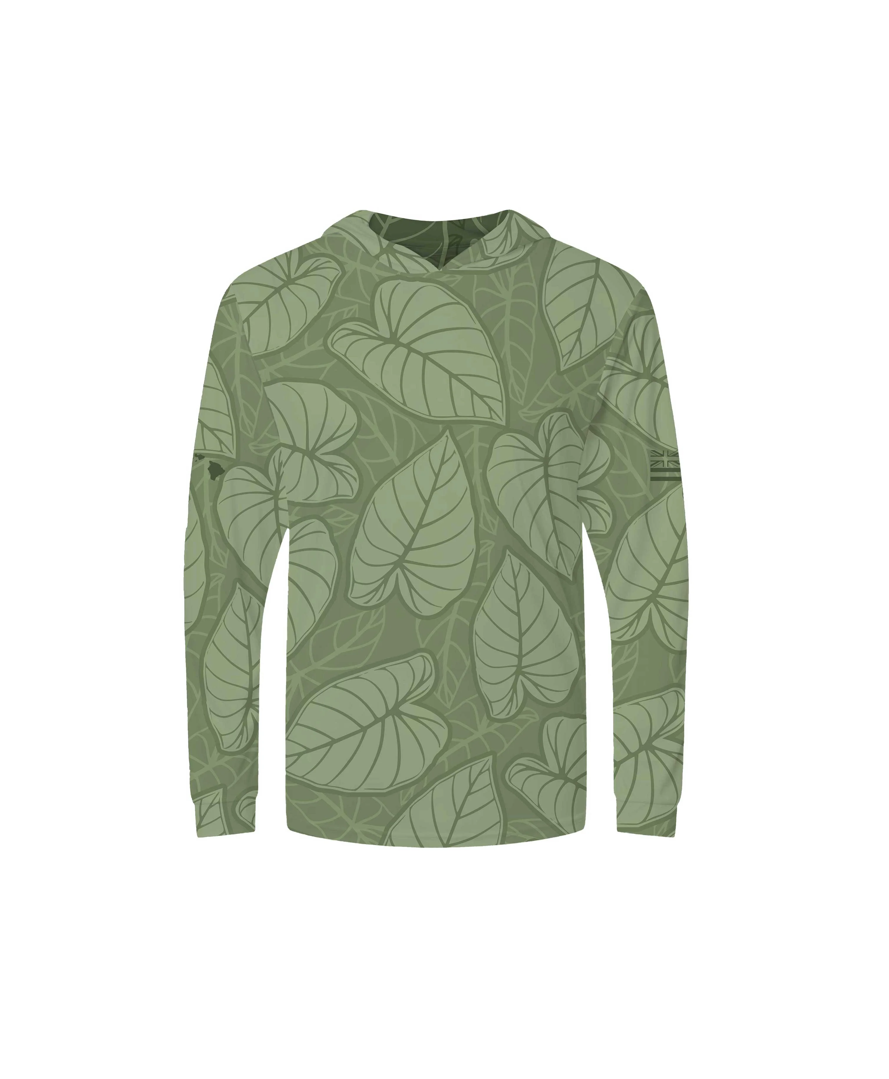 Kalo Patch Green Youth Hooded Longsleeve Drifit - Image 3