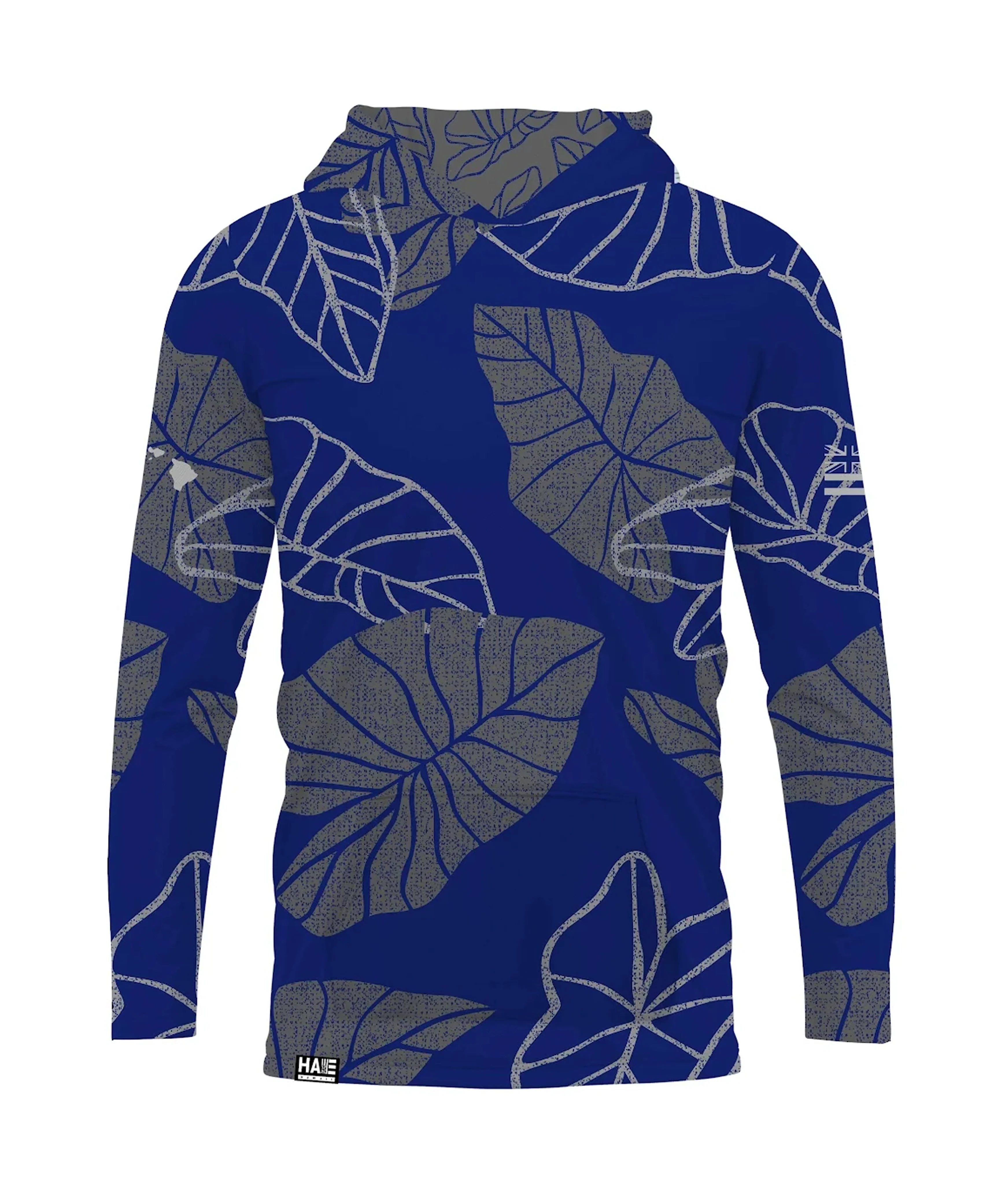 Kalo Toddler Hooded Longsleeve Drifit Deep Blue Gray