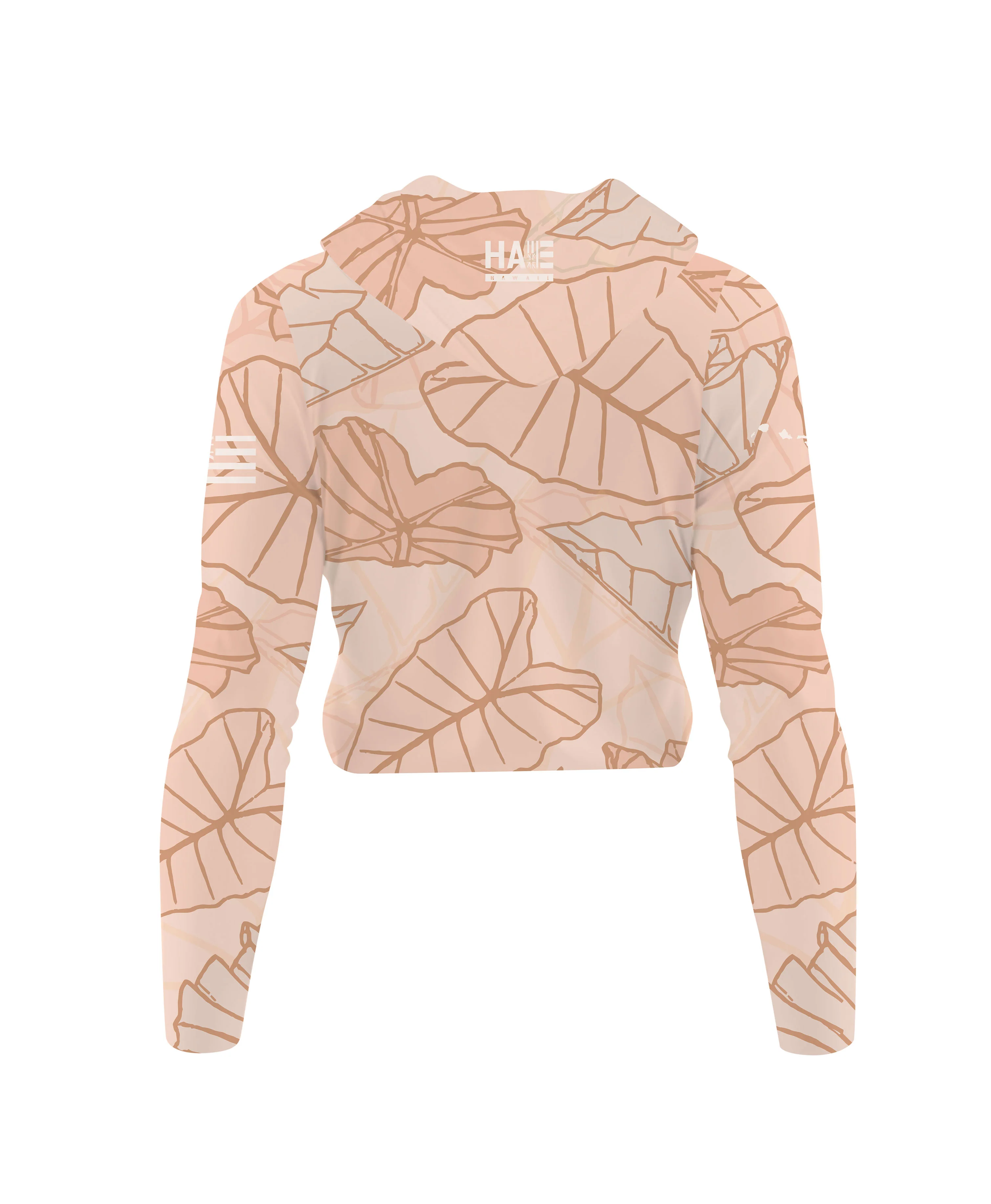 Kalo V-Neck Hooded Crop Longsleeve Drifit Blush Pink - Image 7