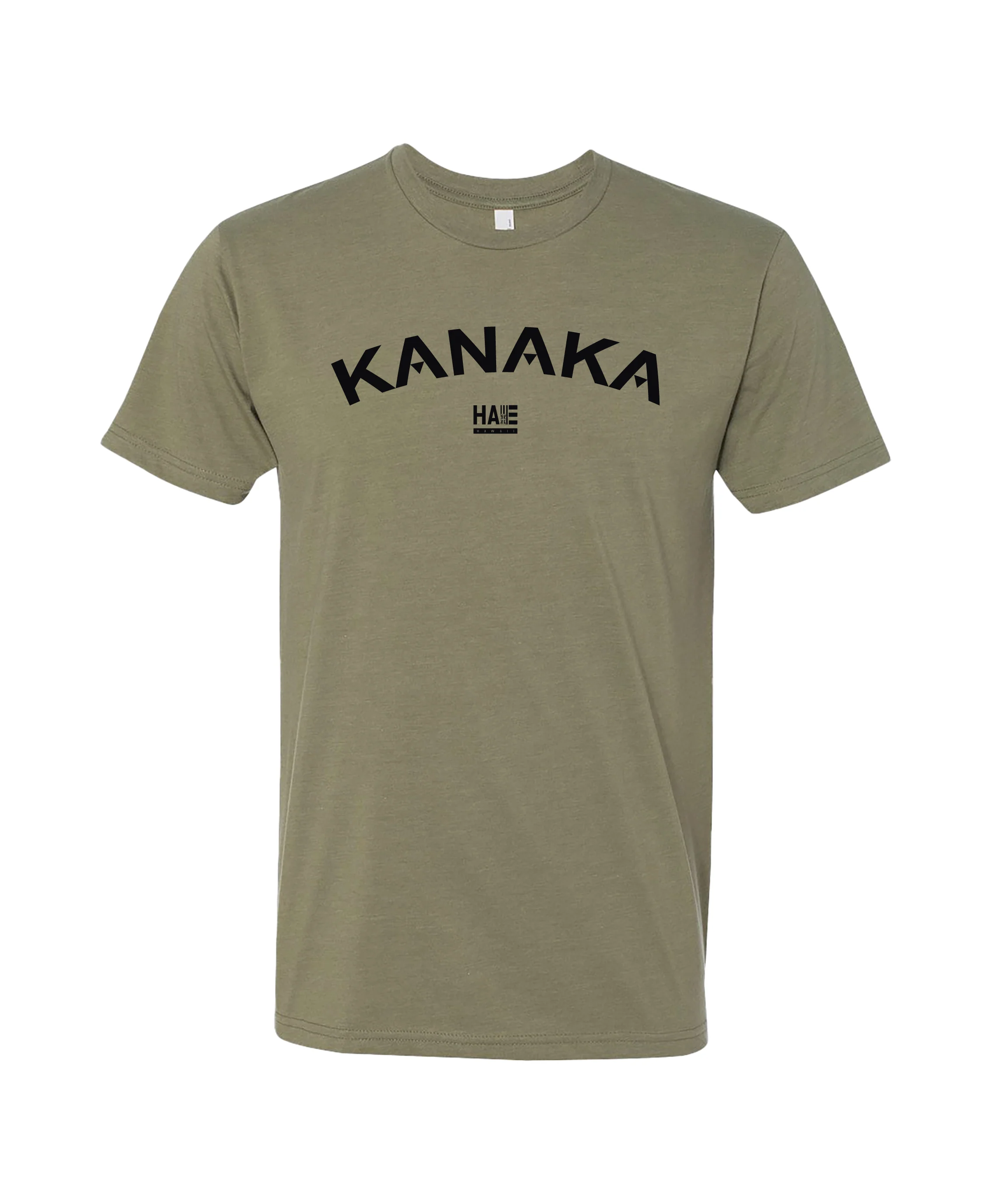 KANAKA ARCH T-Shirt Olive Green on Black