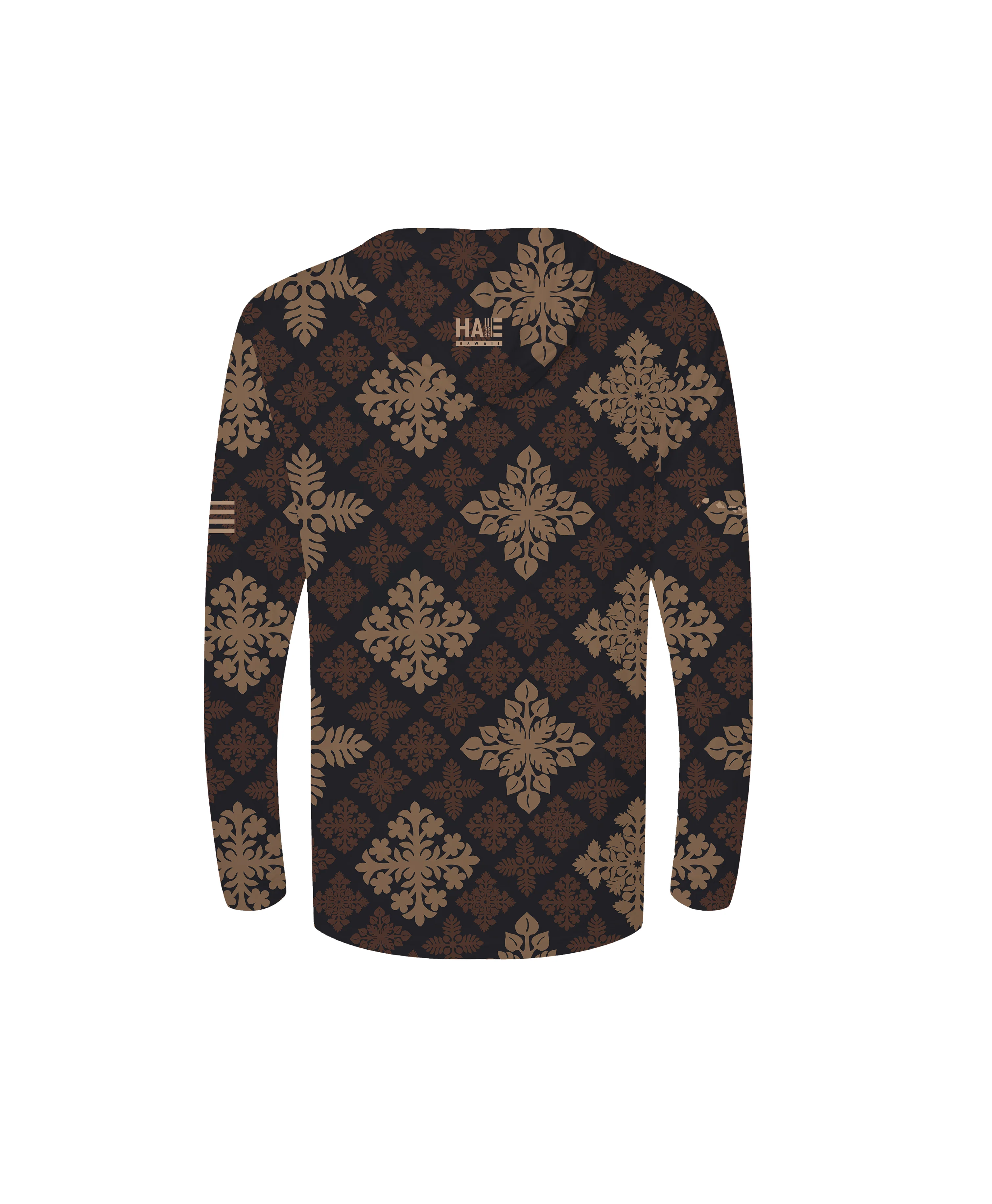 Kapa Kuiki Black Youth Hooded Long Sleeve Drifit Brown - Image 2