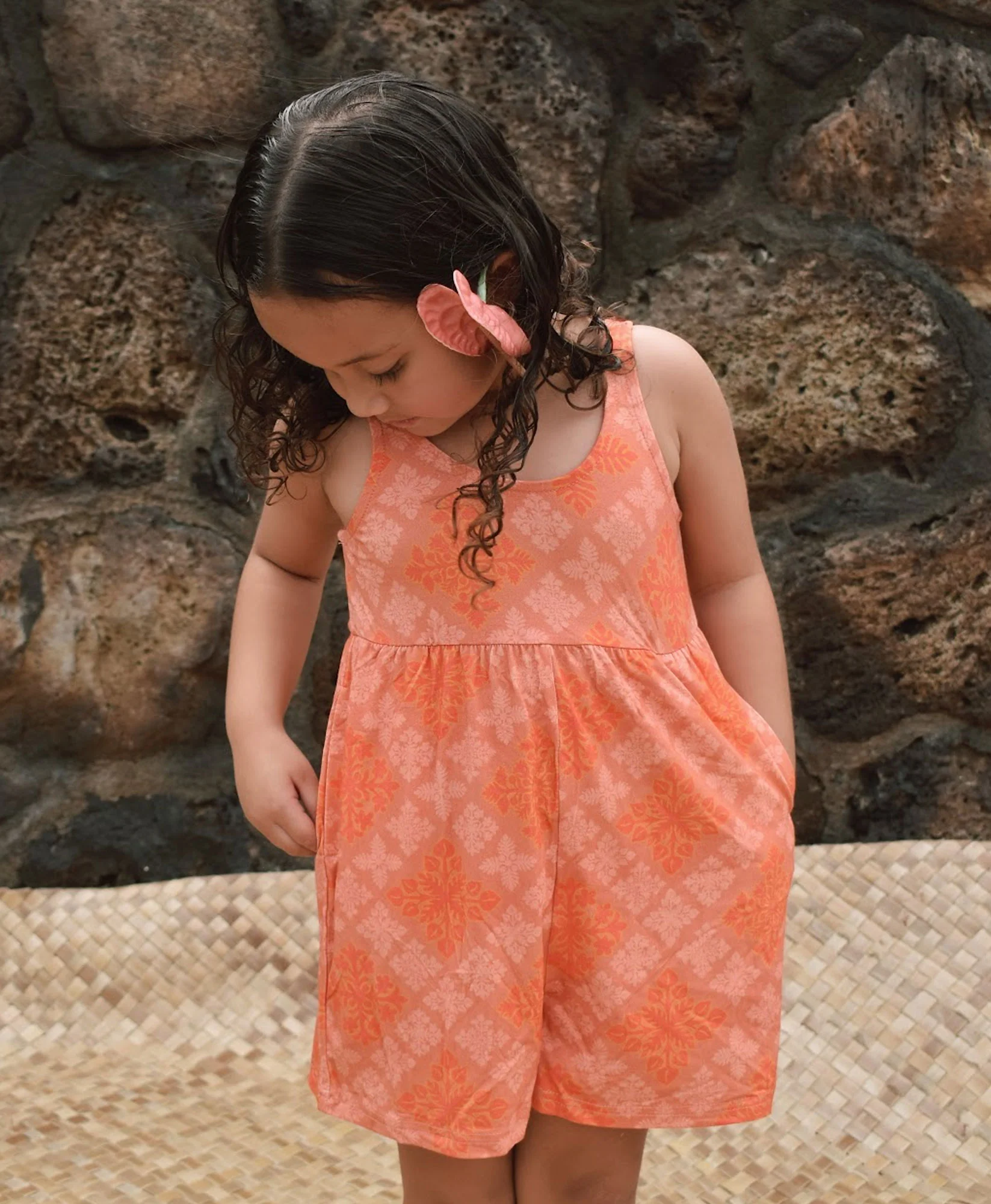 Kapa Kuiki Keiki Kanoe Romper in POG - Image 3