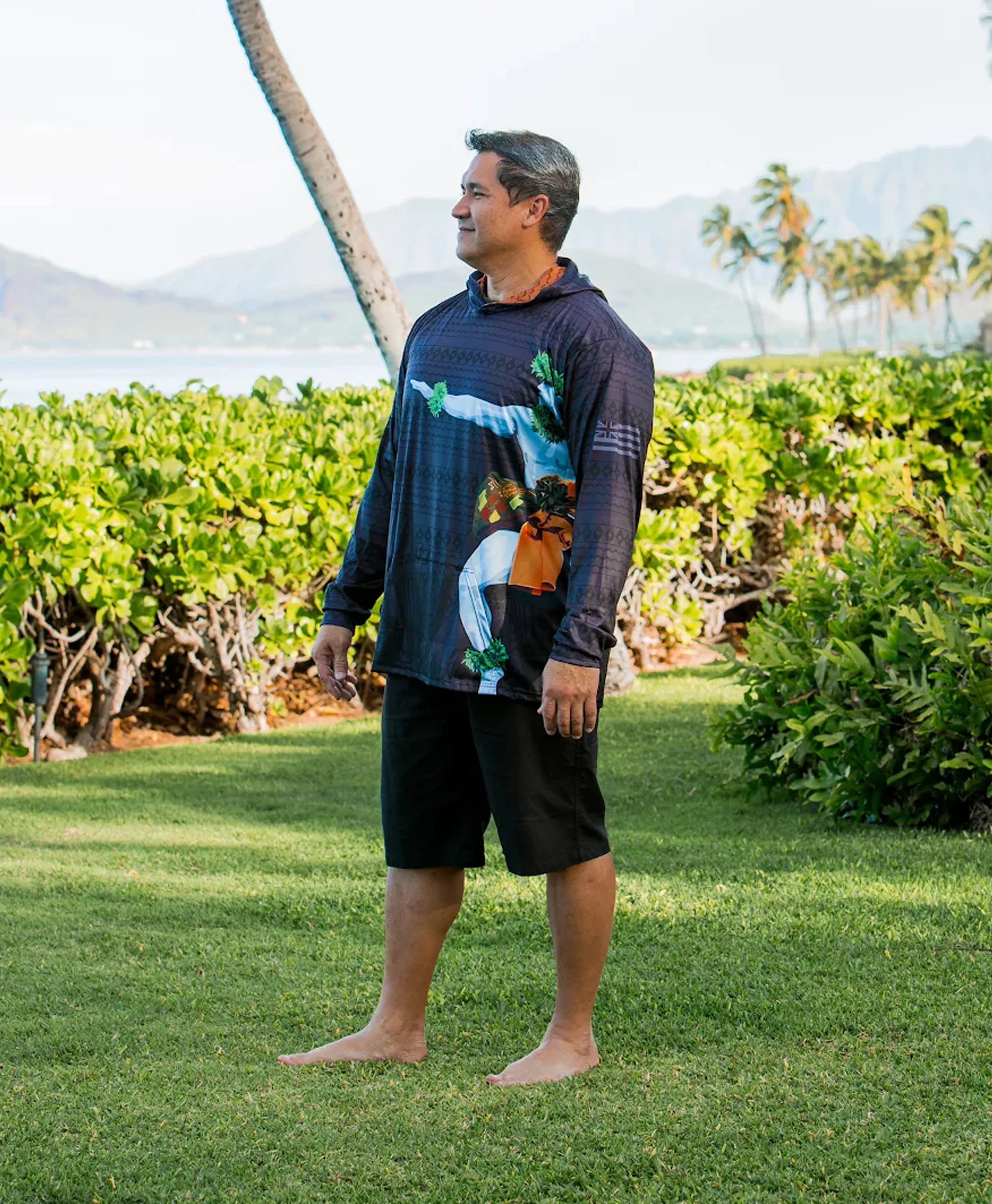 Ke Kai O Kahiki Hooded Longsleeve Dri Fit - Image 3
