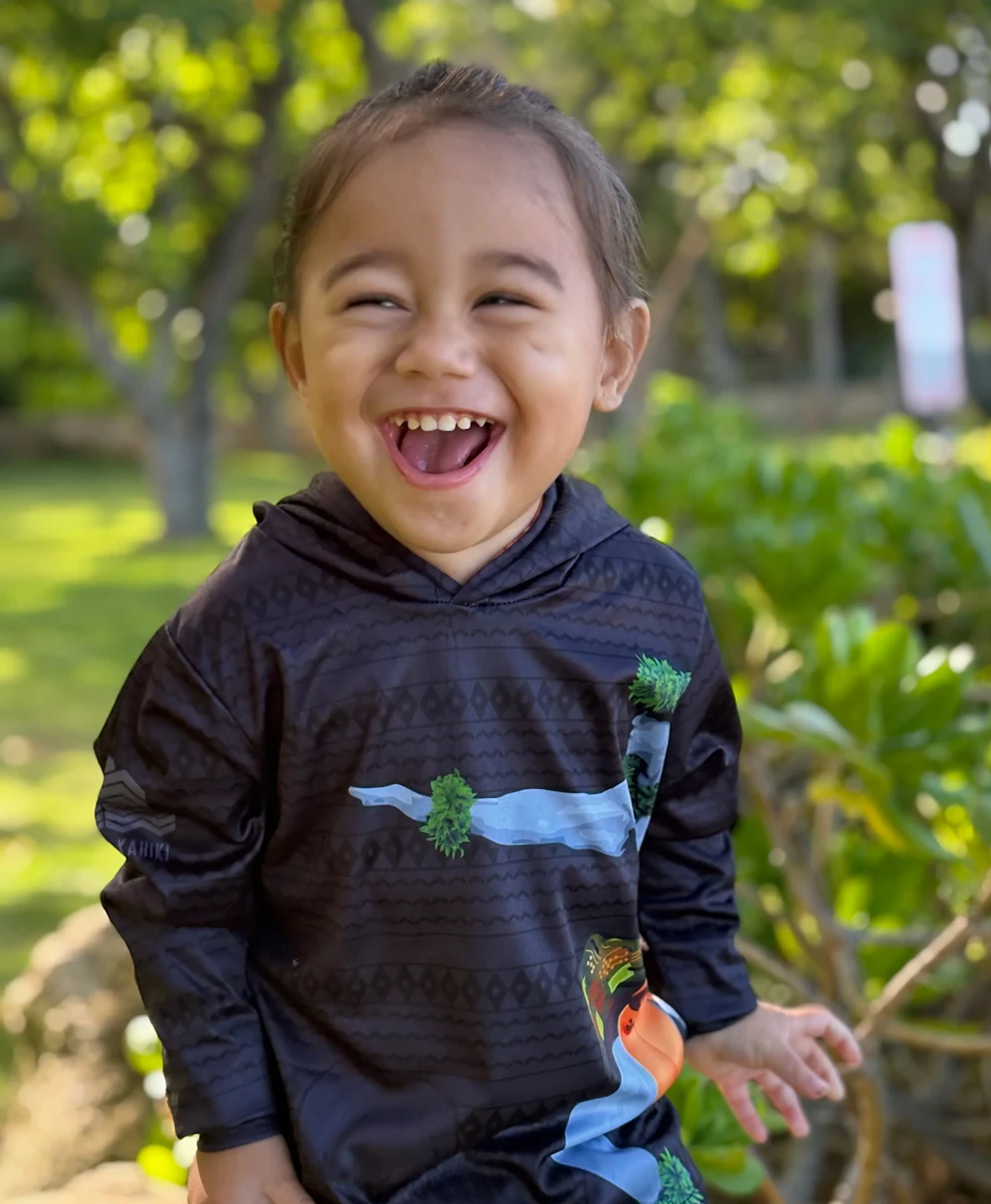KE KAI O KAHIKI TODDLER Hooded Longsleeve Dri Fit