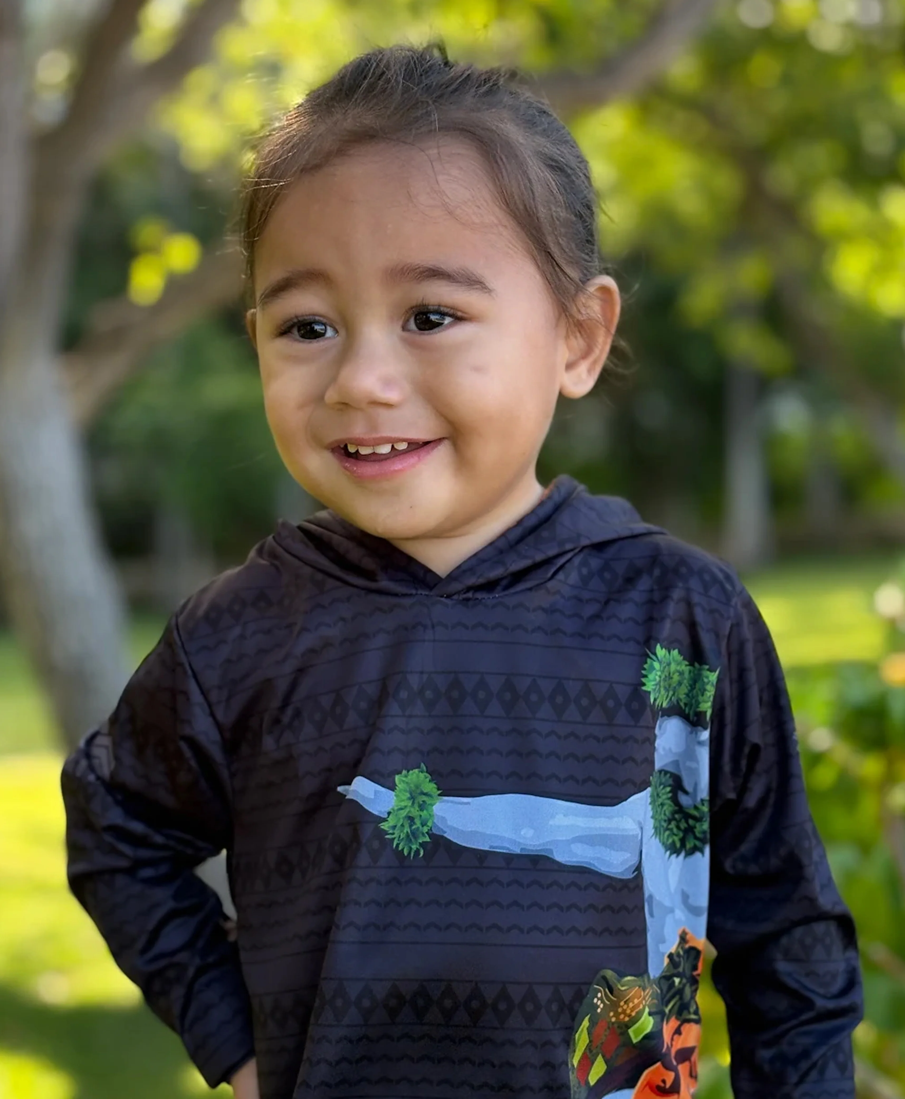 KE KAI O KAHIKI TODDLER Hooded Longsleeve Dri Fit - Image 2