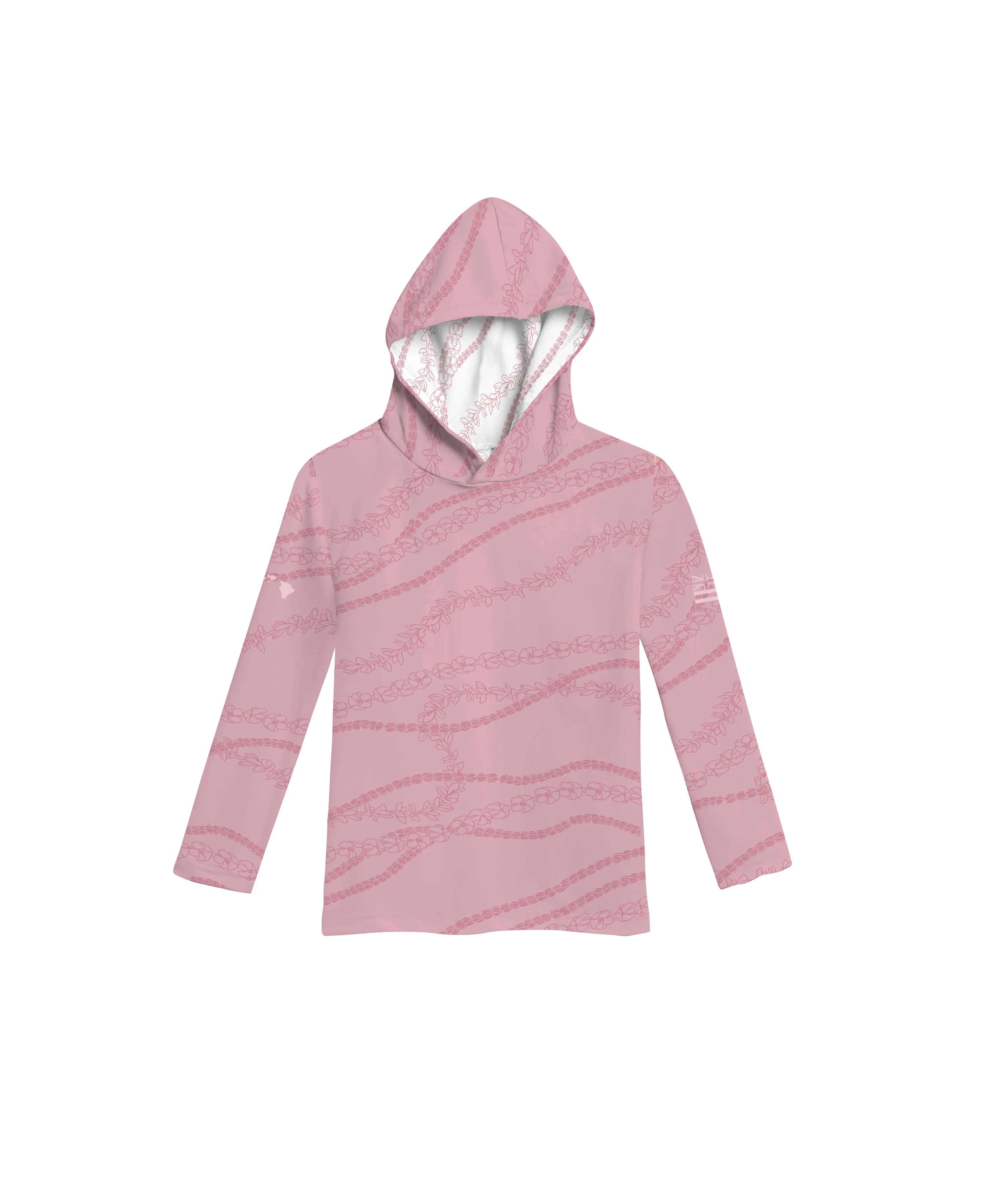 Kuulei Toddler V-Neck Hooded Longsleeve Drifit Desert Pink - Image 2
