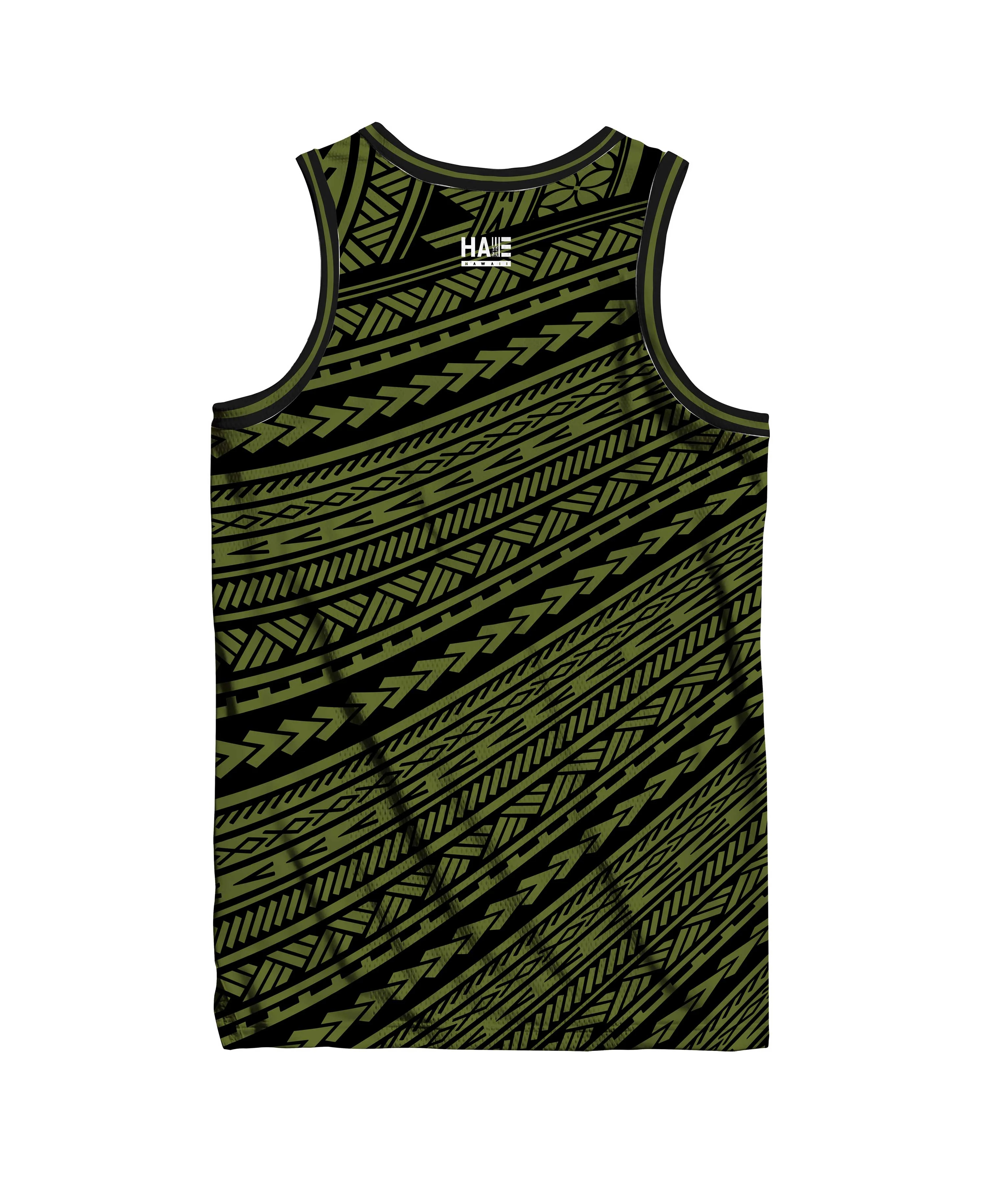 Aloha Aina Jersey Tank Olive Green - Image 4