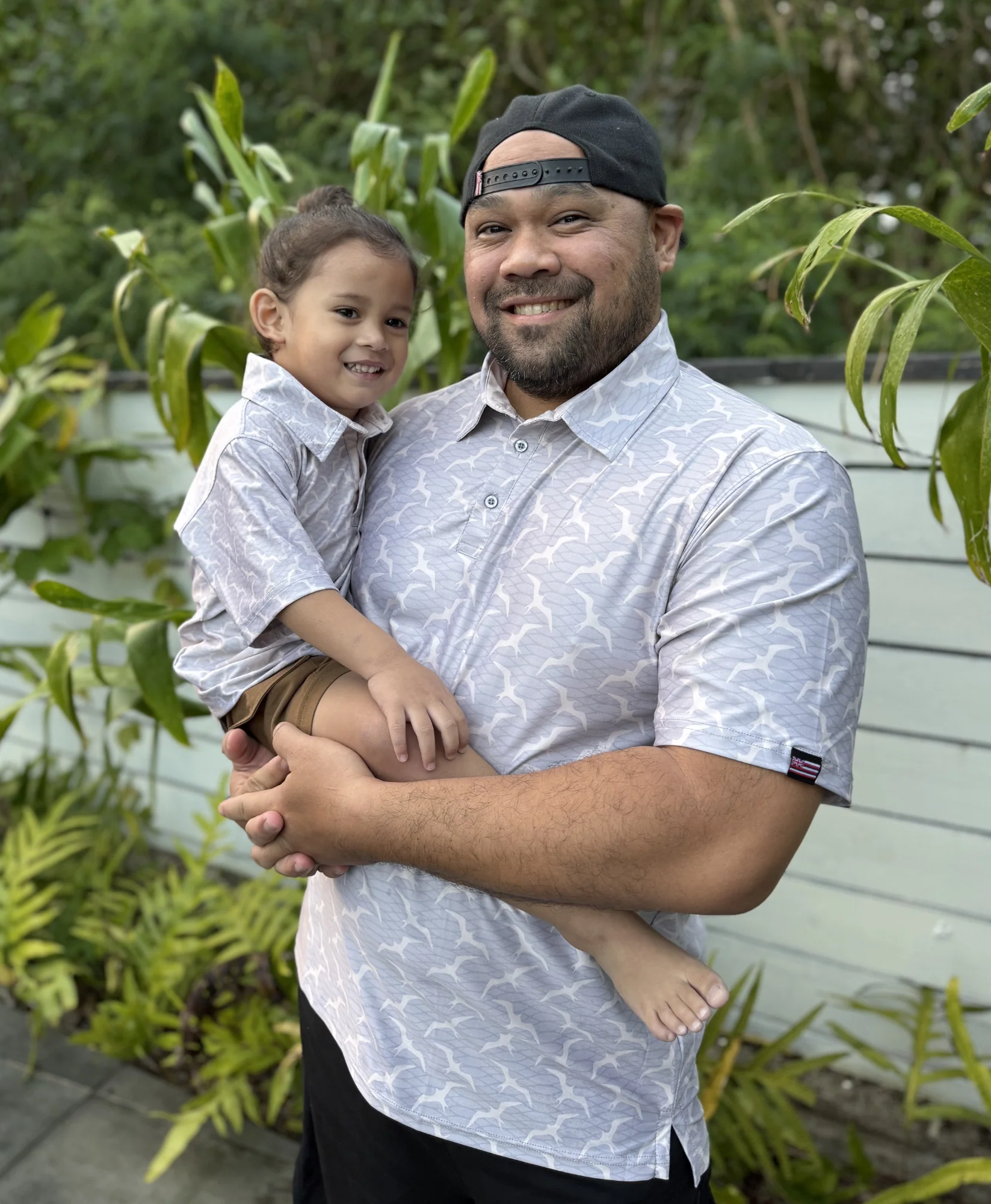 Nā 'Iwa Anywhere Toddler Polo Greige