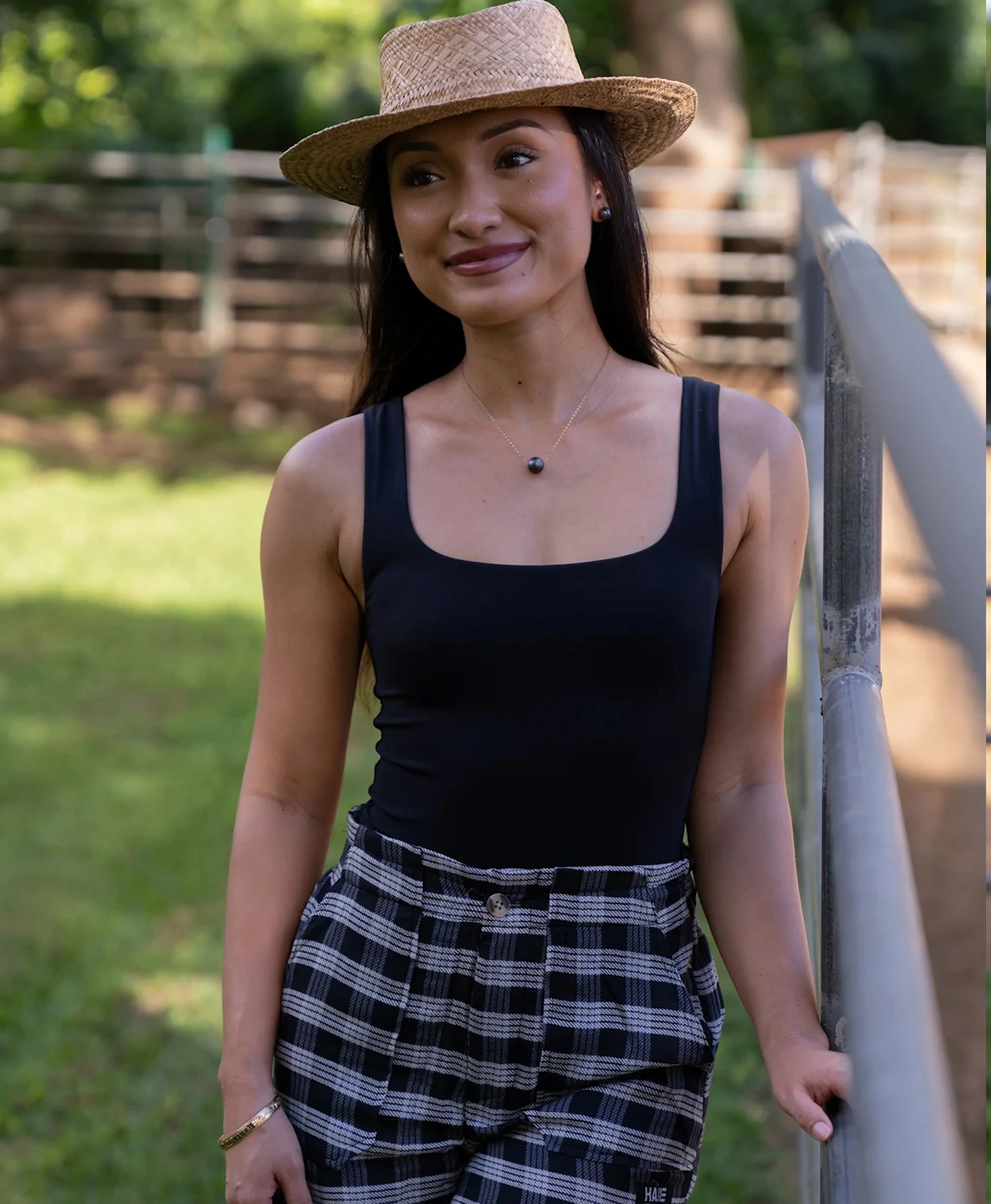Nanea Shorts Black Palaka - Image 2