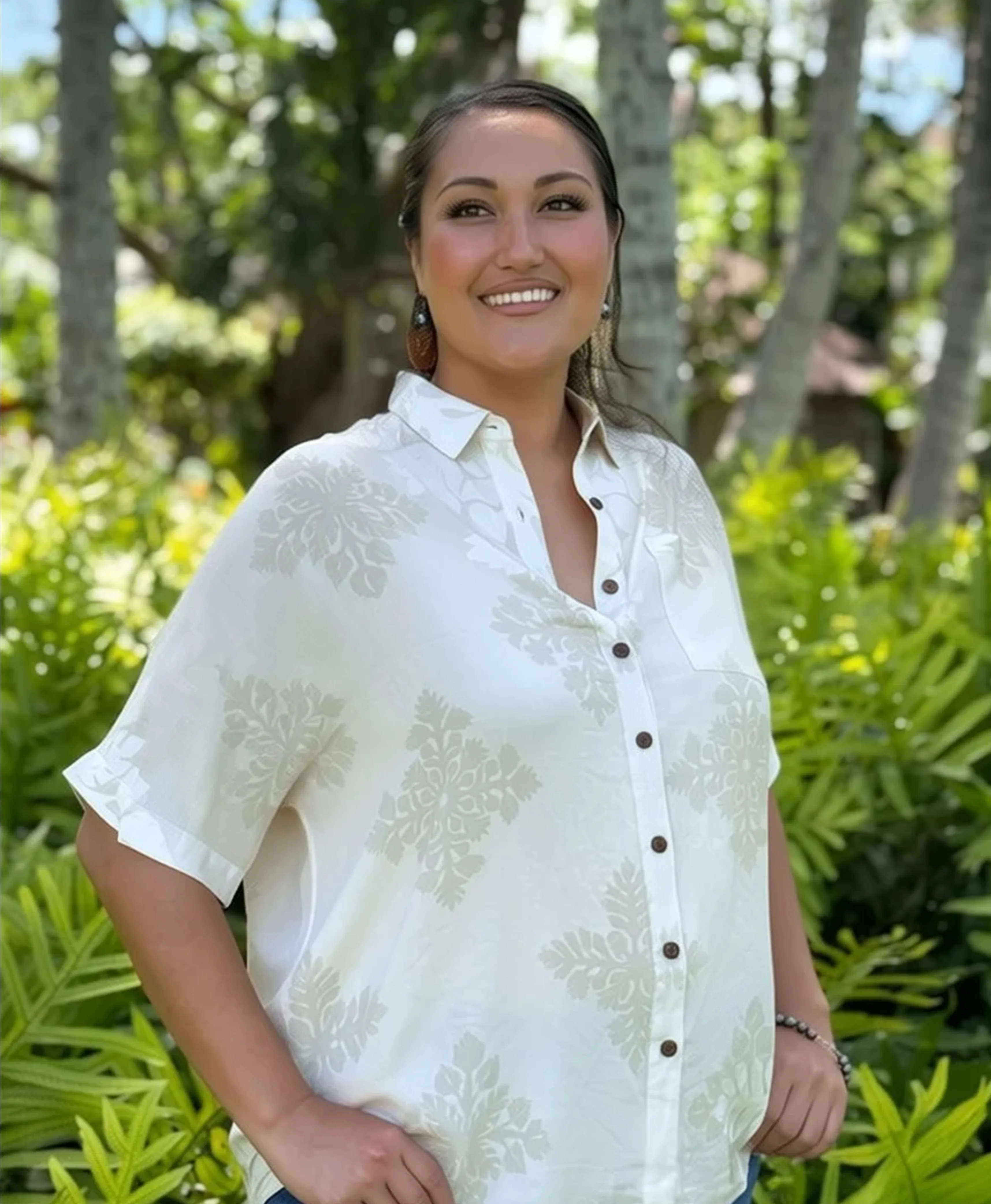 Kapa Kuiki Wailea Blouse Sand - Image 2
