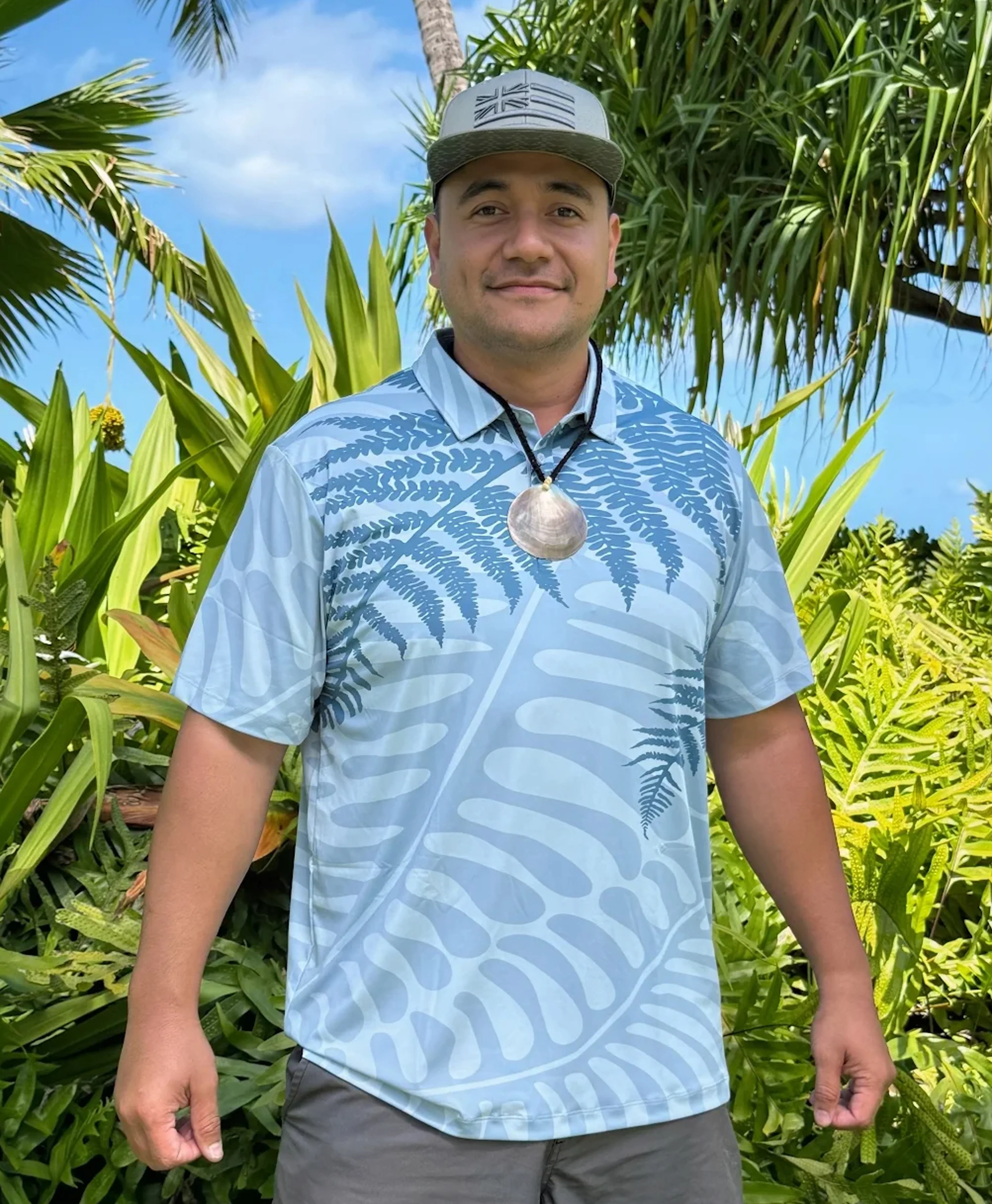 Palapalai Anywhere Polo in Aqua - Image 2