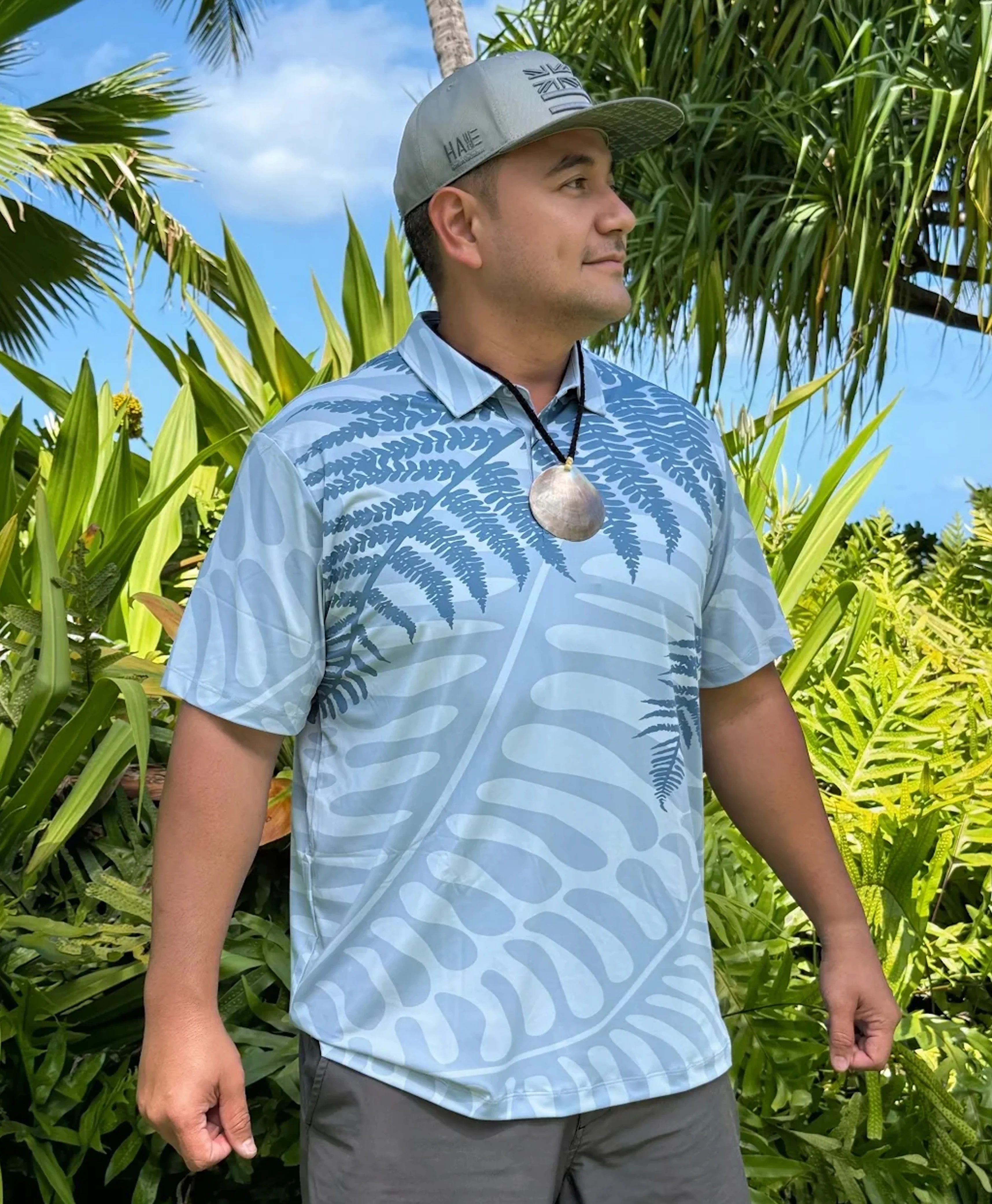 Palapalai Anywhere Polo in Aqua - Image 3