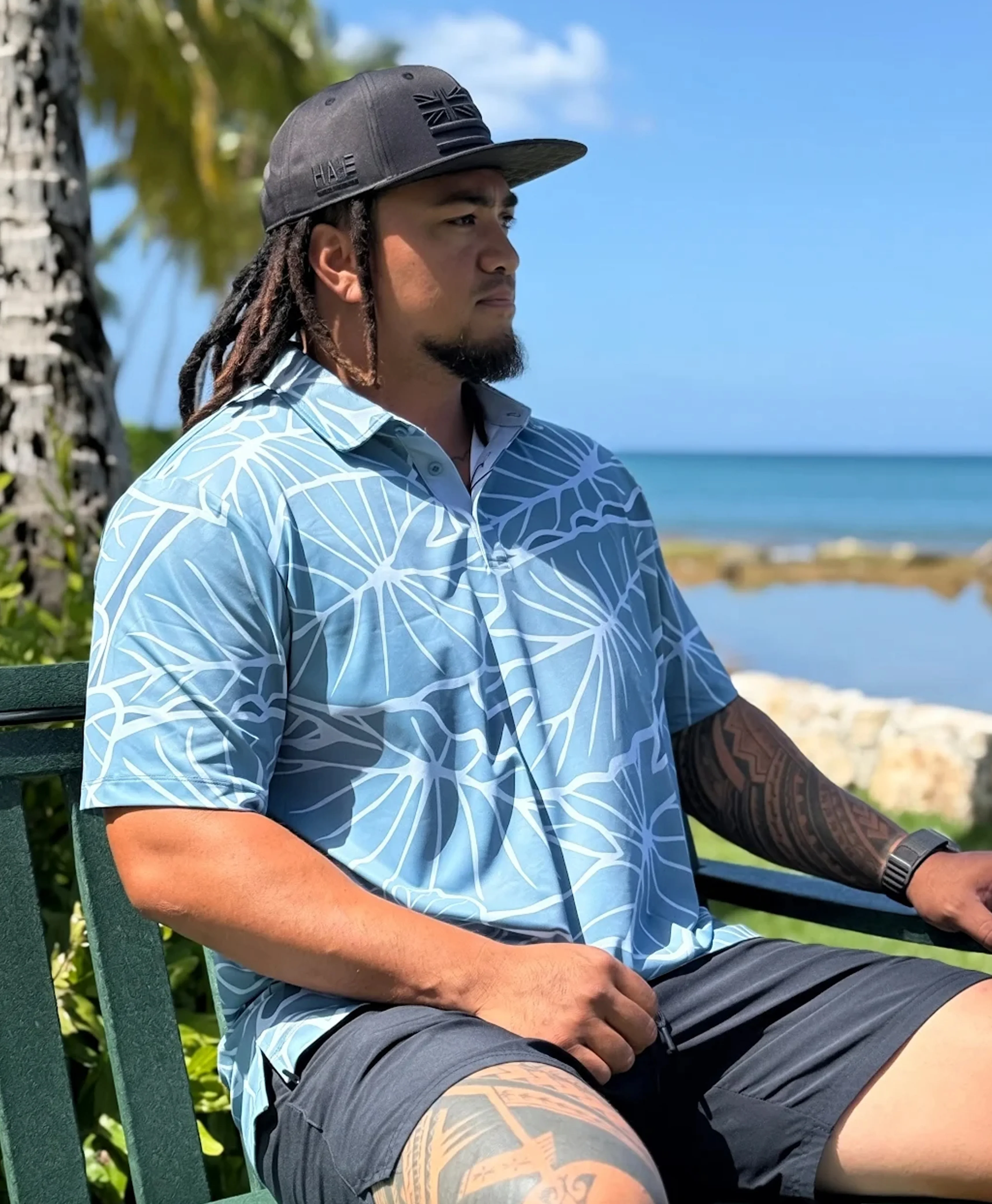 Kalo Nunui Anywhere Polo in Teal