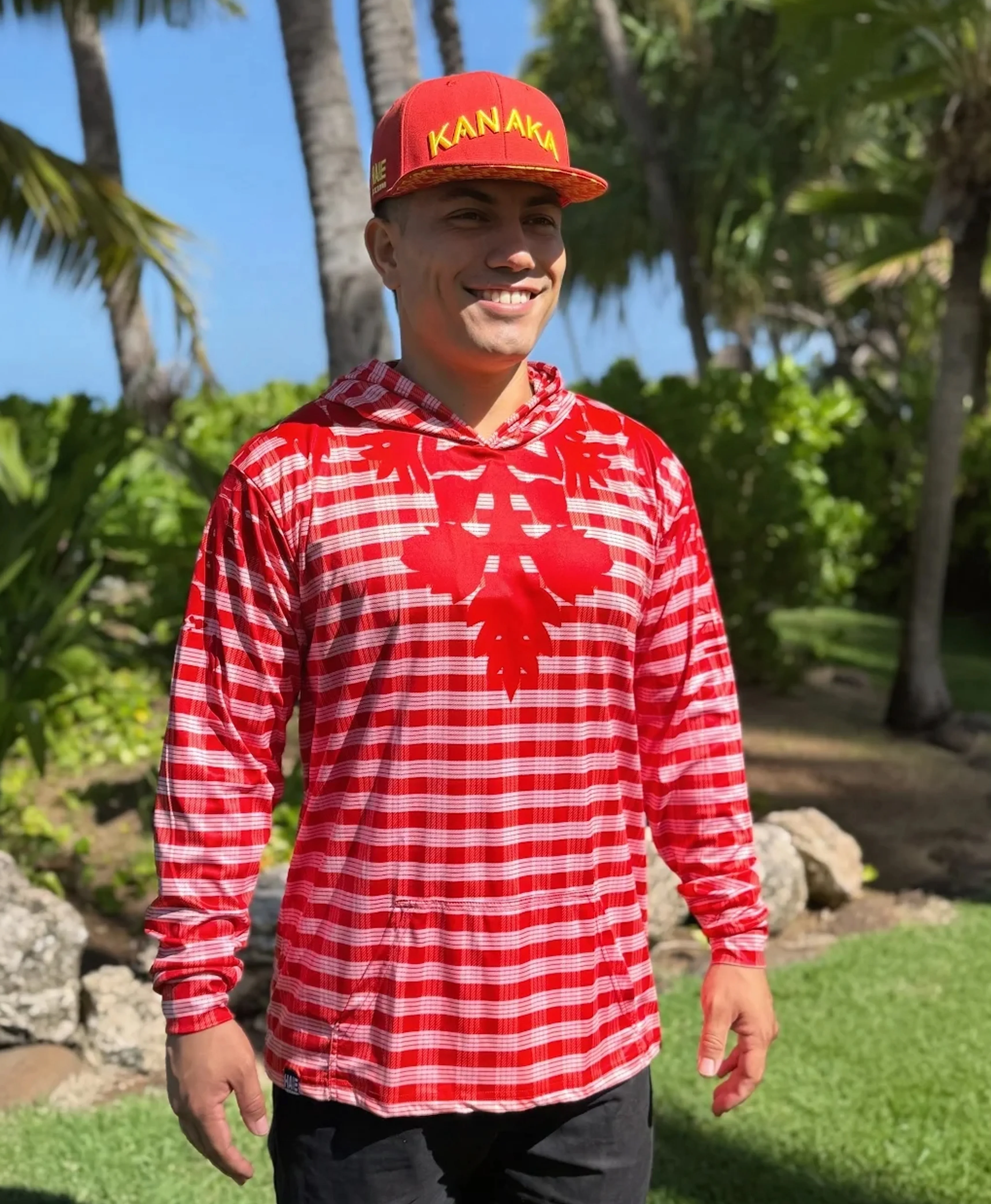 Palaka Kuiki Hooded Longsleve Drifit Red