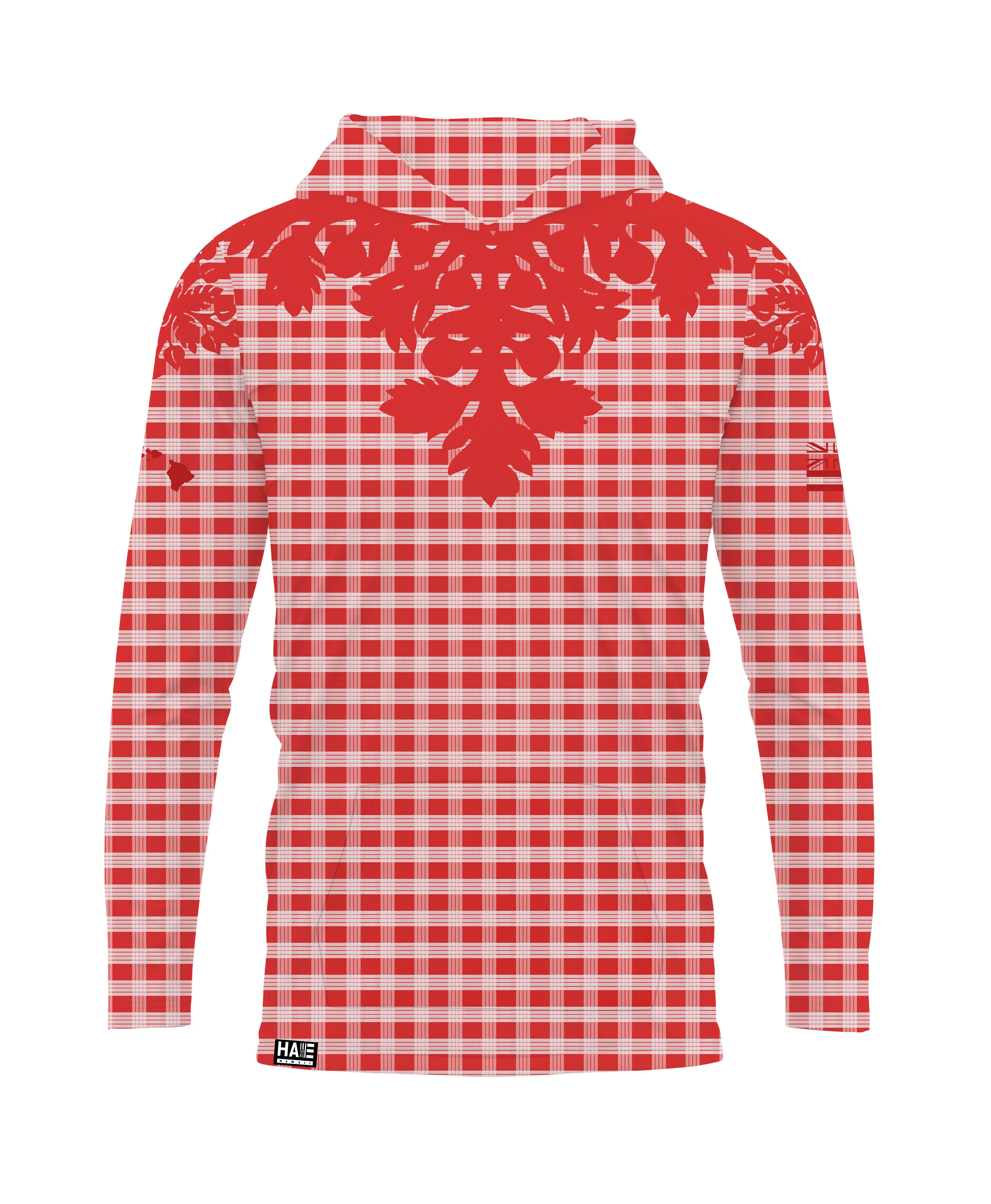 Palaka Kuiki Hooded Longsleve Drifit Red - Image 8