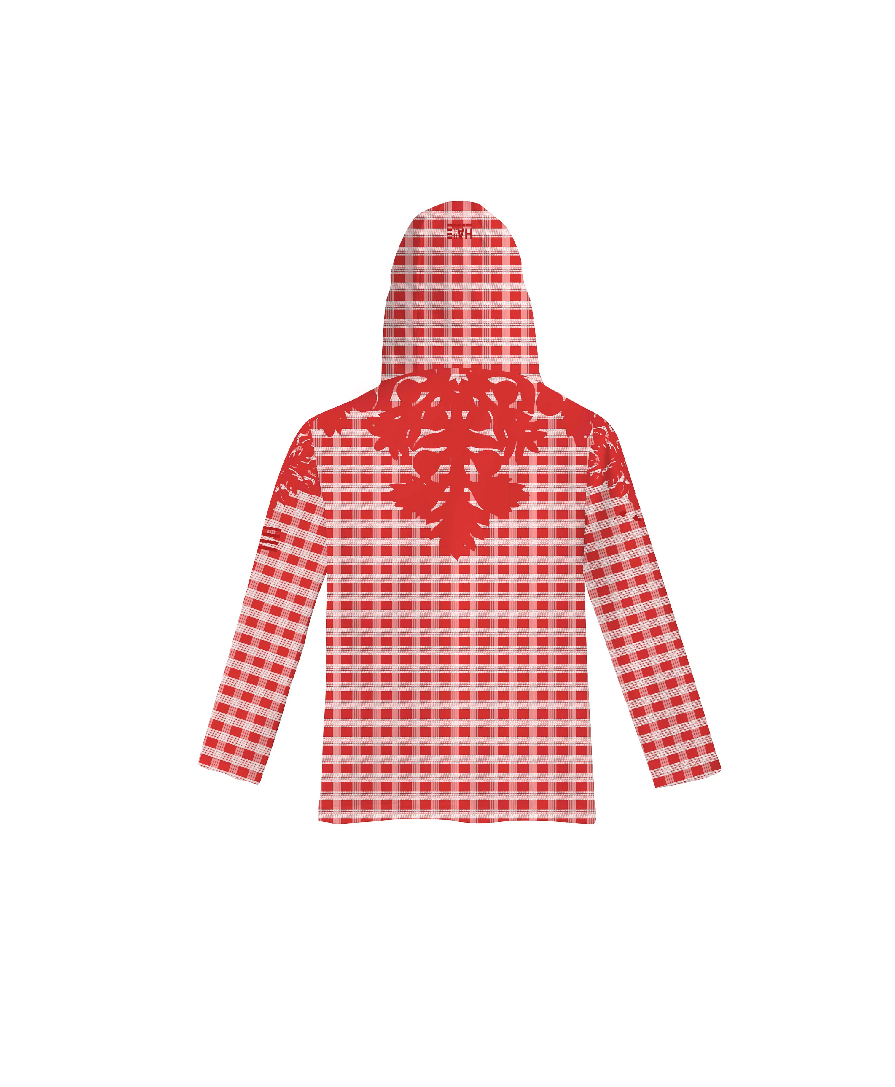 Palaka Kuiki Toddler Hooded Longsleve Drifit Red - Image 4