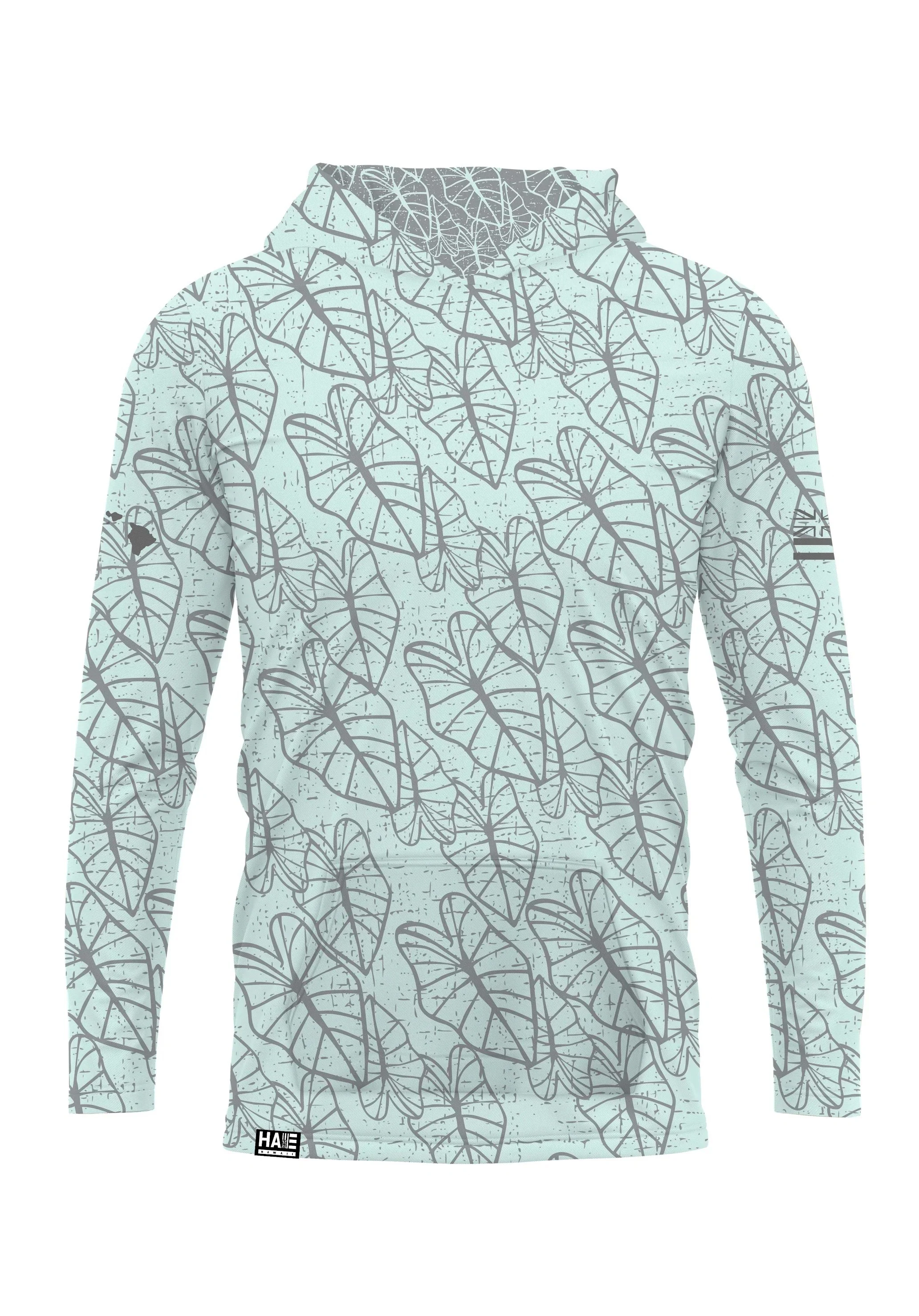 Oha Kalo Toddler Hooded Long Sleeve Drifit Seafoam Gray - Image 4