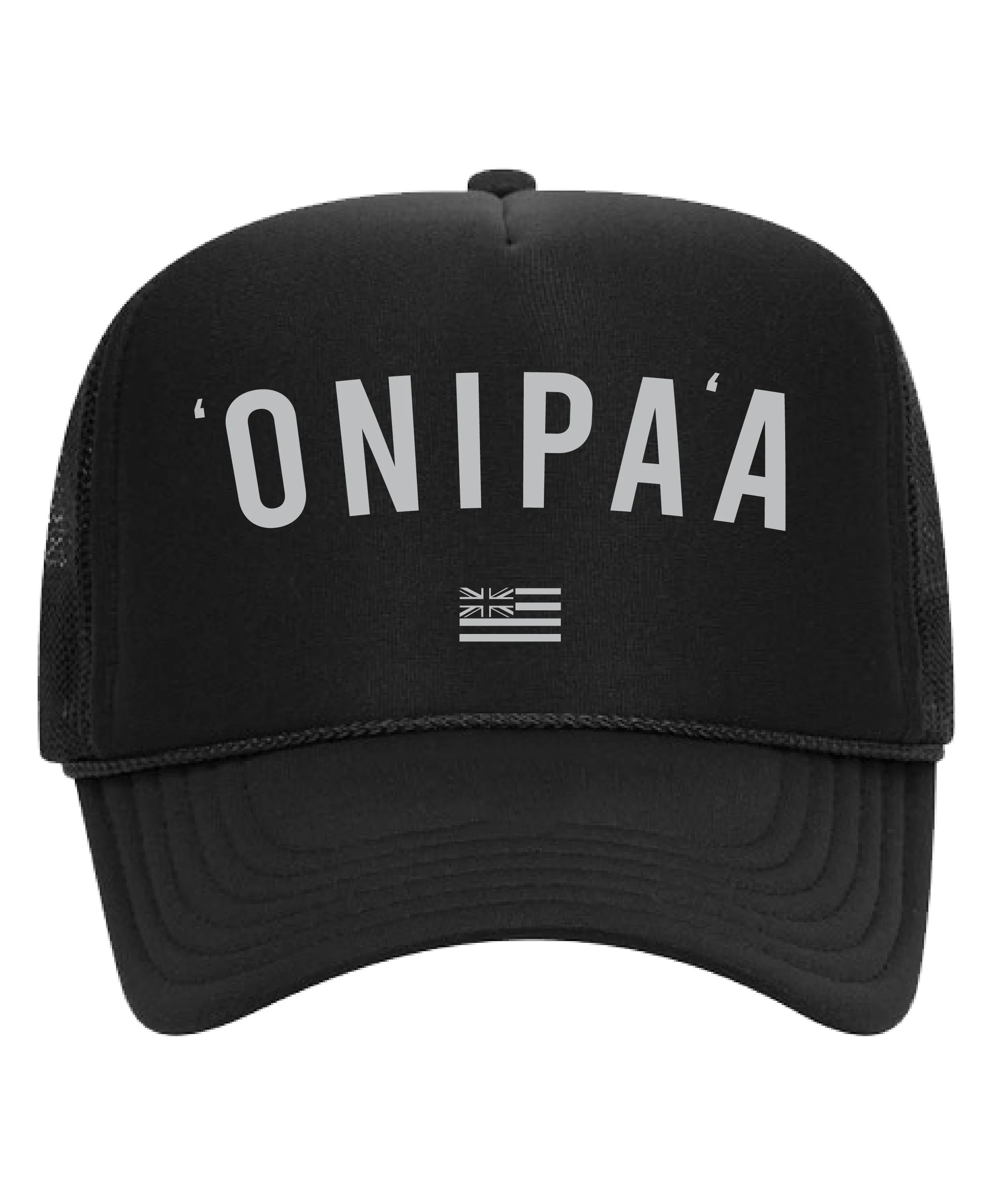 Onipaa 2025 Trucker Hat Gray on Black