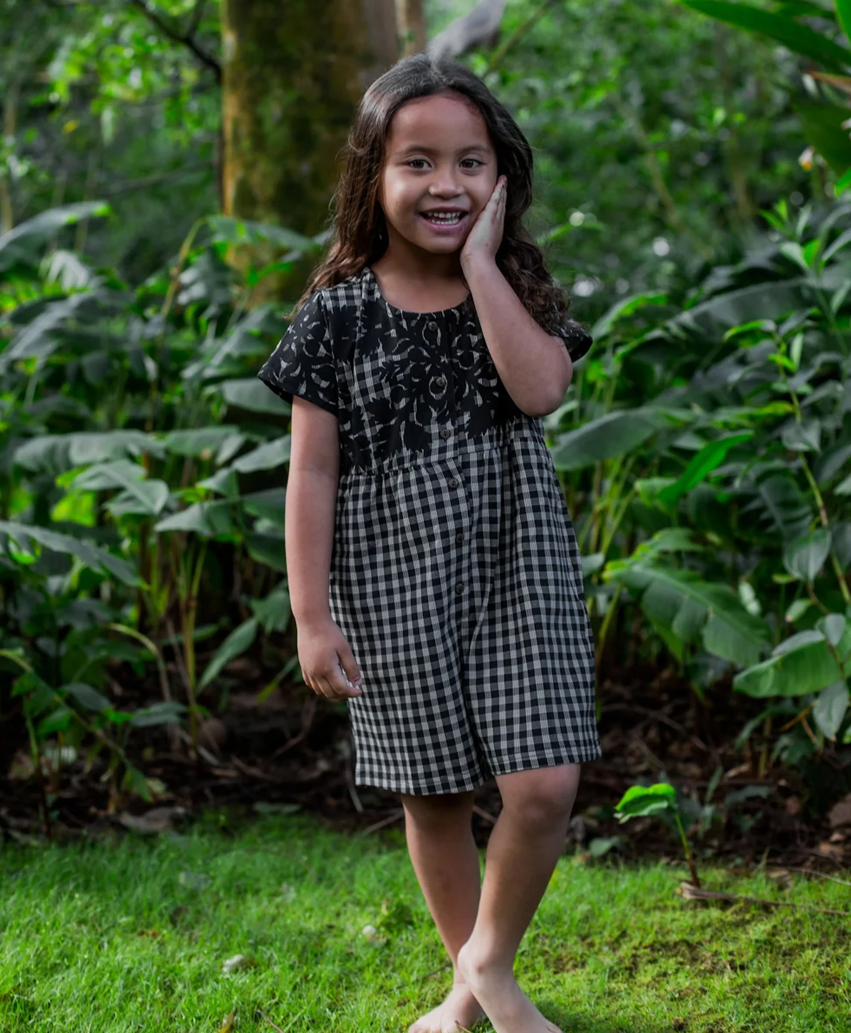 Palaka Kuiki Keiki Makana Romper Black - Image 2