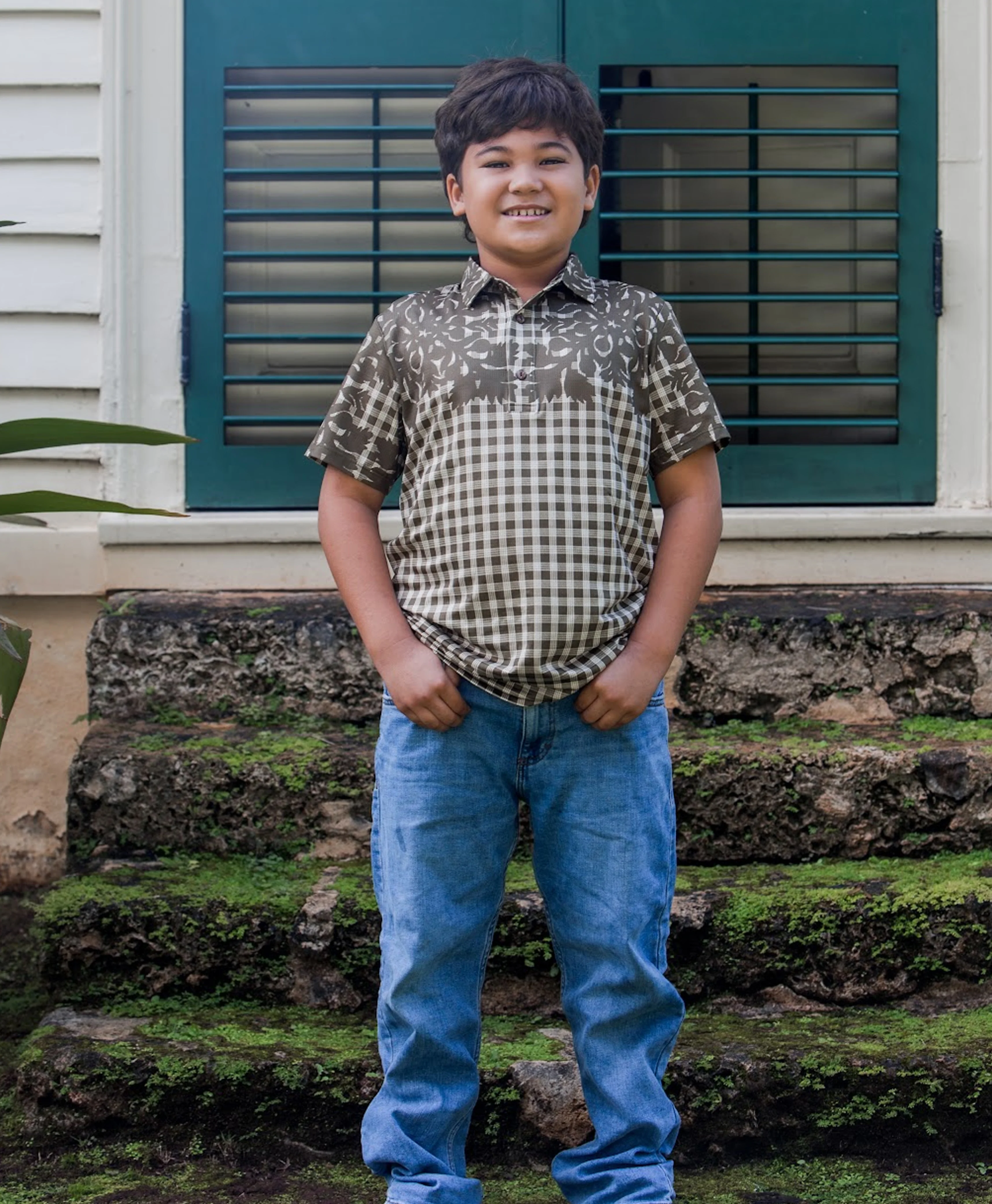 Palaka Kuiki Keiki Pullover Olive