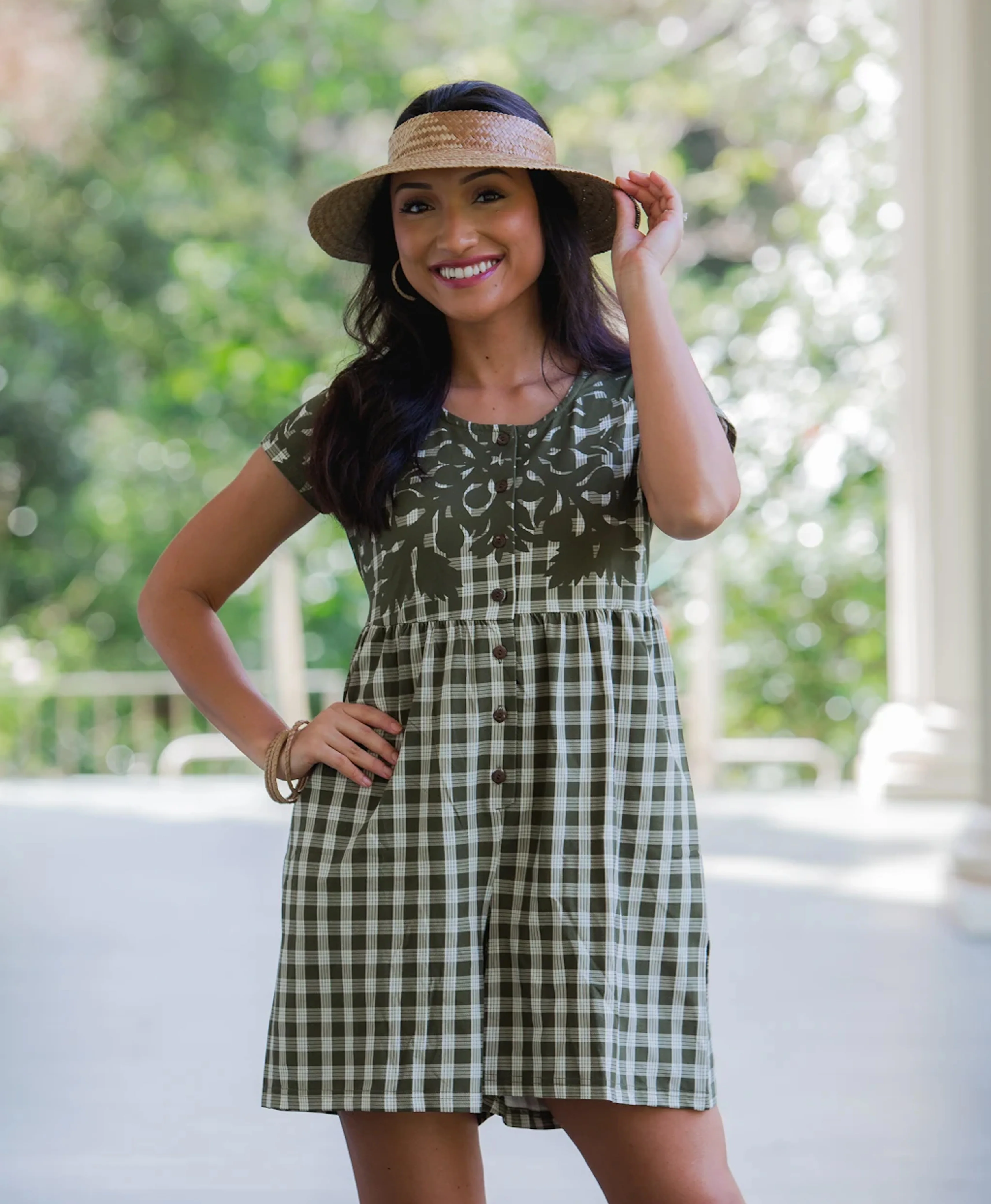 Palaka Kuiki Makana Romper Olive - Image 3