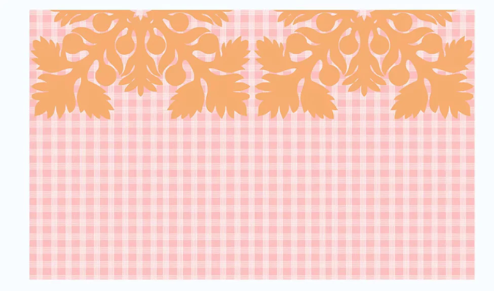 Palaka Kuiki Pink & Orange Cream Pareo - Image 4