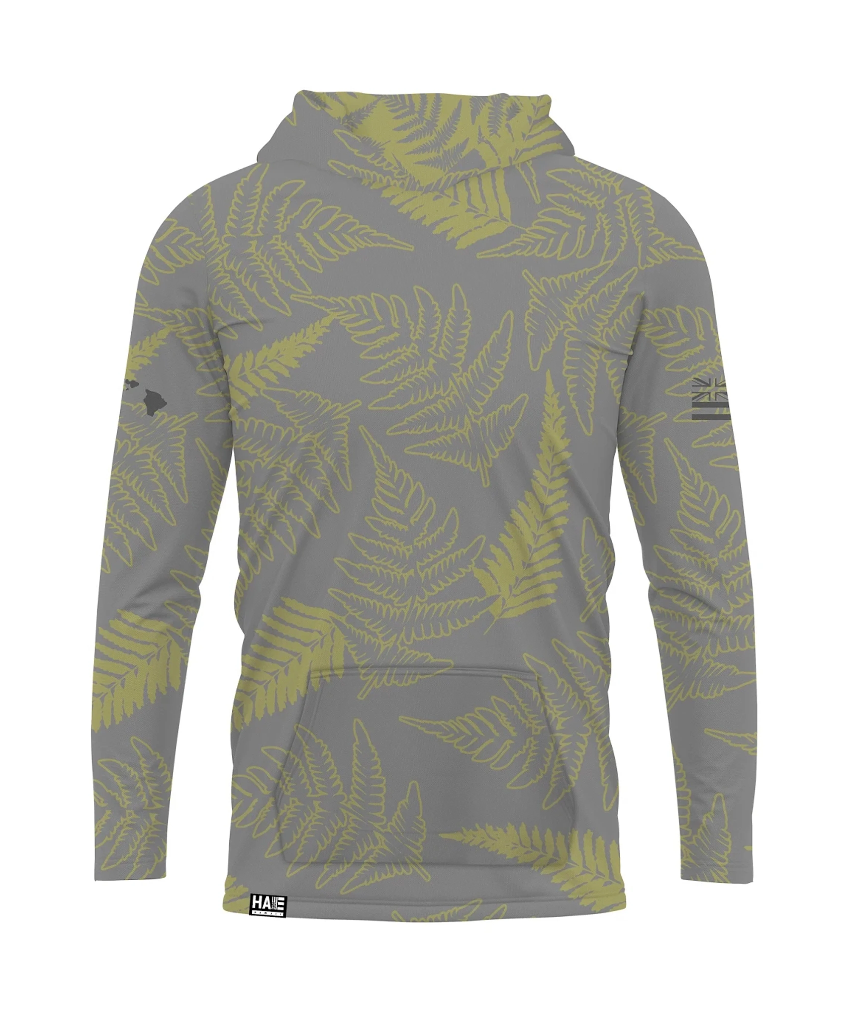 Palapalai Toddler Hooded Long Sleeve Drifit Gray Olive