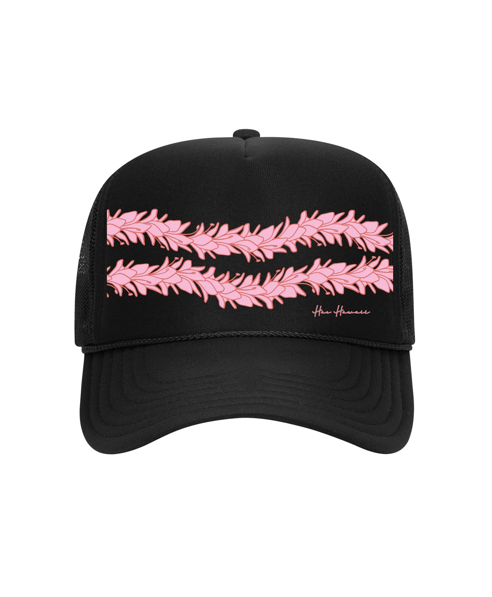 Lei Awapuhi Trucker Hat Black - Image 2