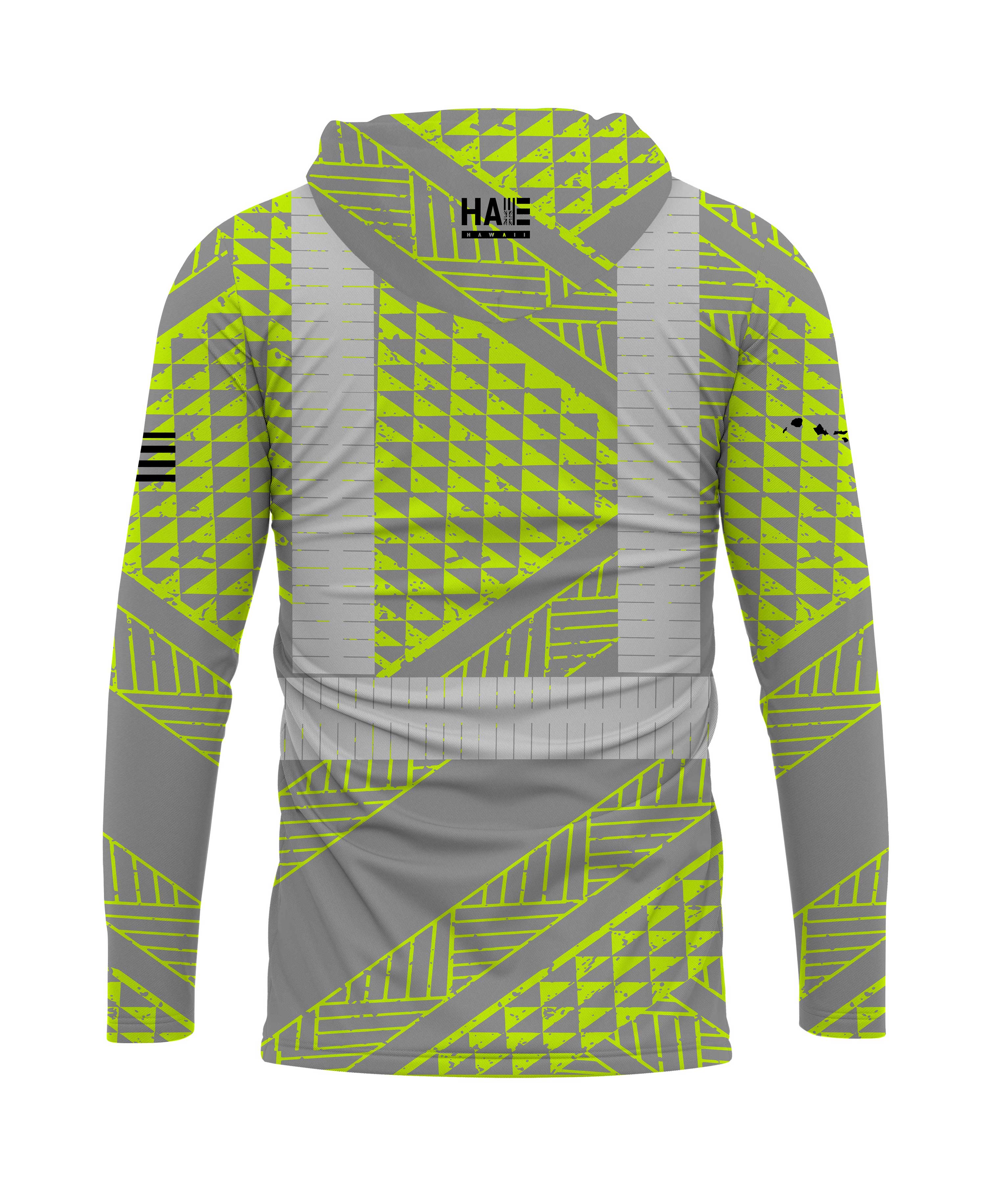 Ulana Reflective Hooded Longsleeve Drifit Neon Gray - Image 5